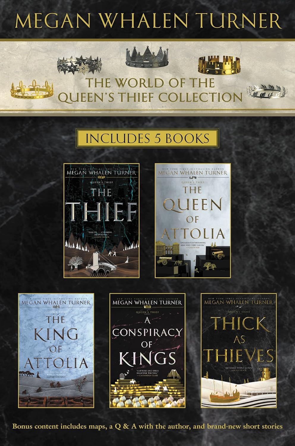 World of the Queen's Thief Collection: The Thief, The Queen of Attolia, The King of Attolia, A Conspiracy of Kings, Thick as Thieves – The Acclaimed Young Adult Fantasy Saga (Queen’s Thief)      Kindle Edition
