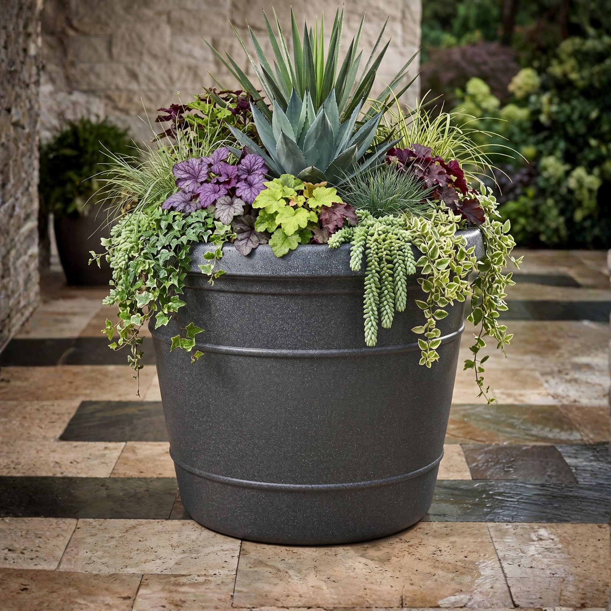 Trifibre Granite Classic Roto Moulded Planter 104Cm, 528L, Frost Proof