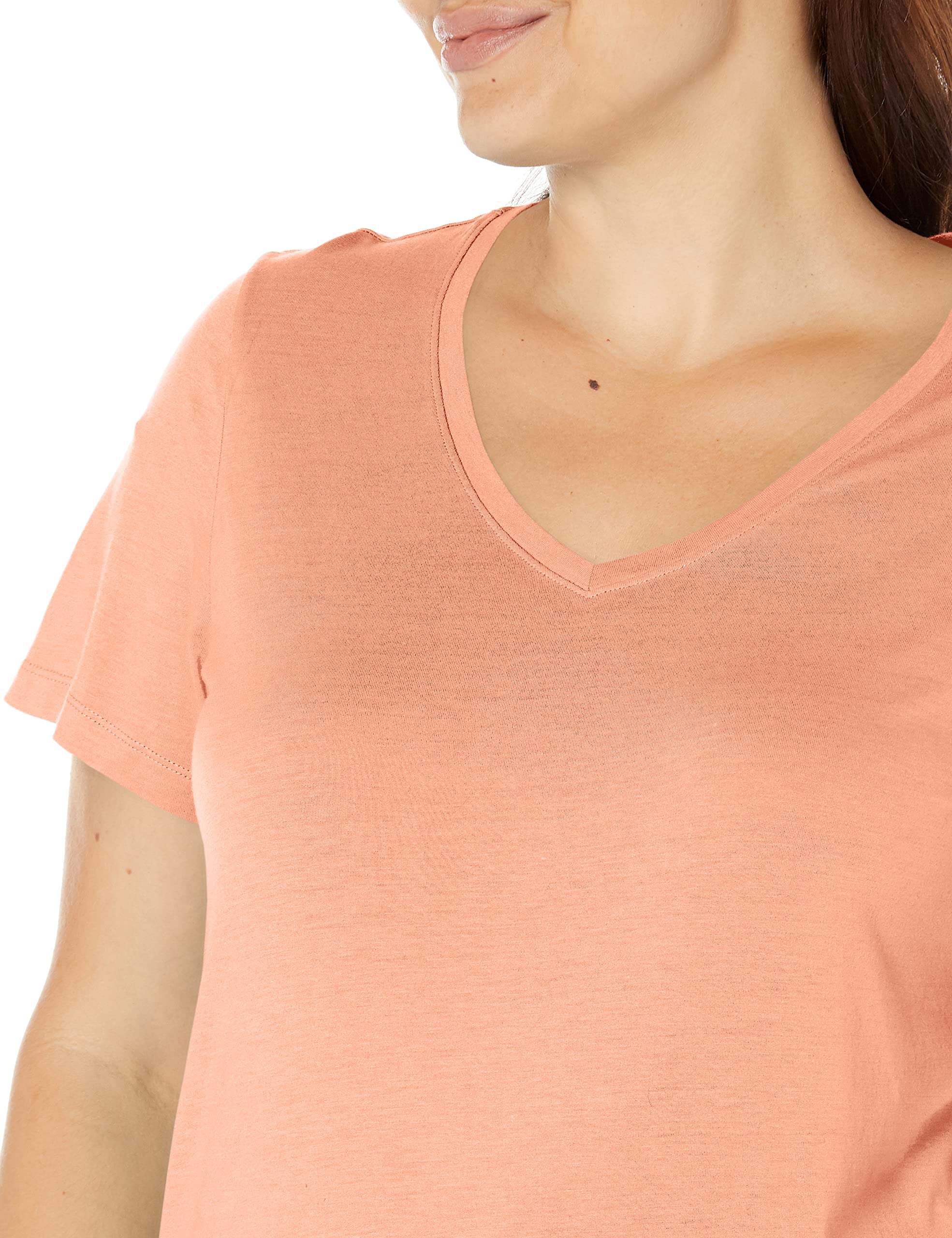 HUE Short Sleeve V-Neck Sleep tee Camiseta de Pijama Mujer