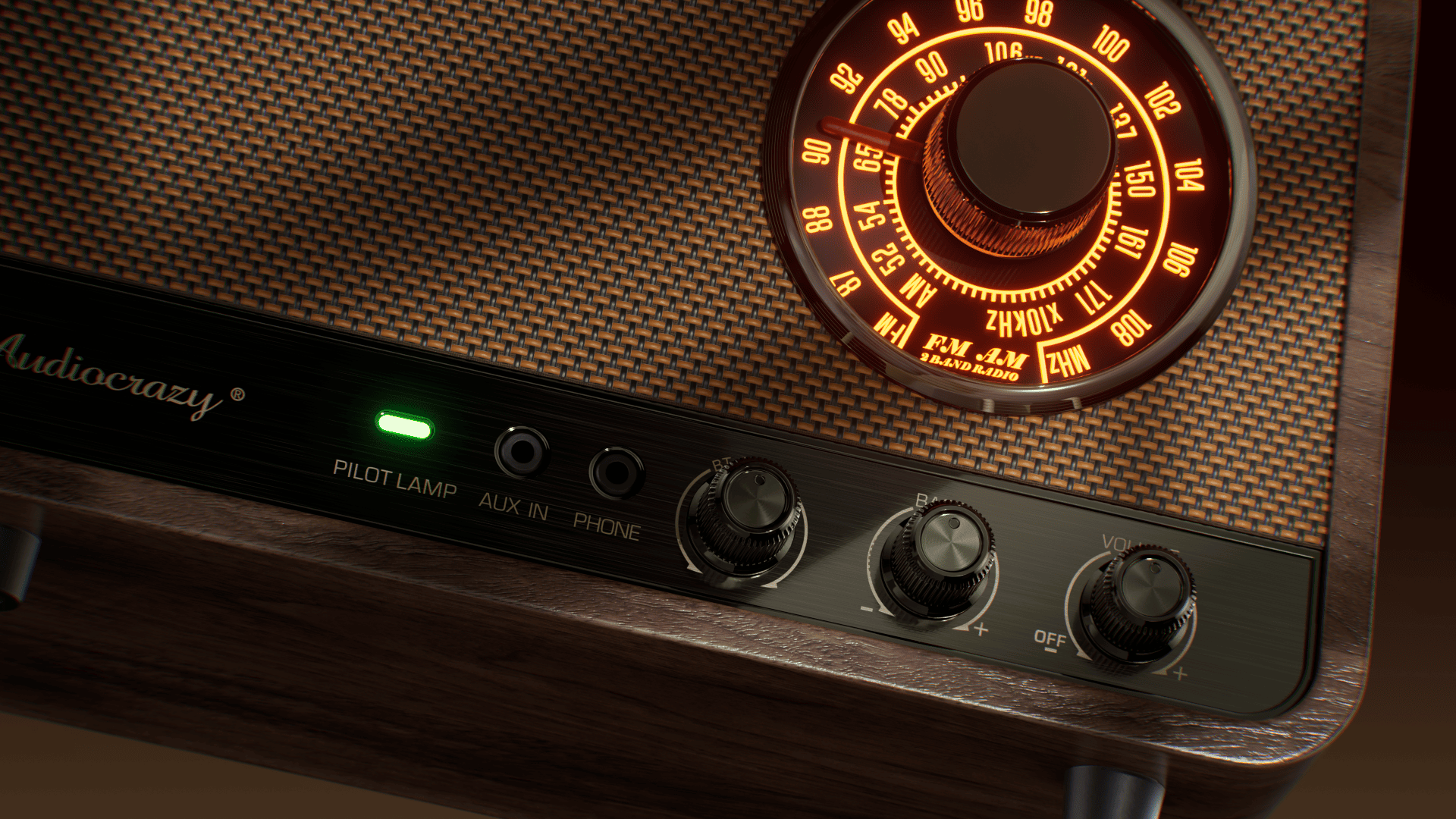 Amazon.com: Audiocrazy Vintage Wood AM FM Bluetooth Radio,10W