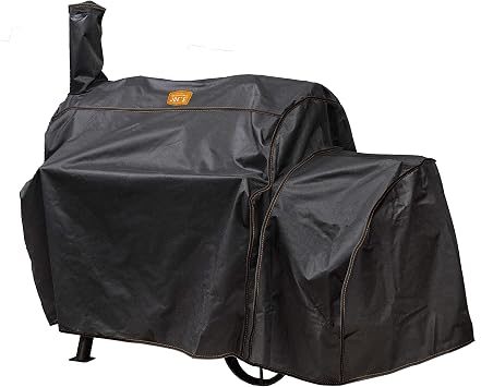 Oklahoma Jaws Highland Offset Smoker Cover, Black