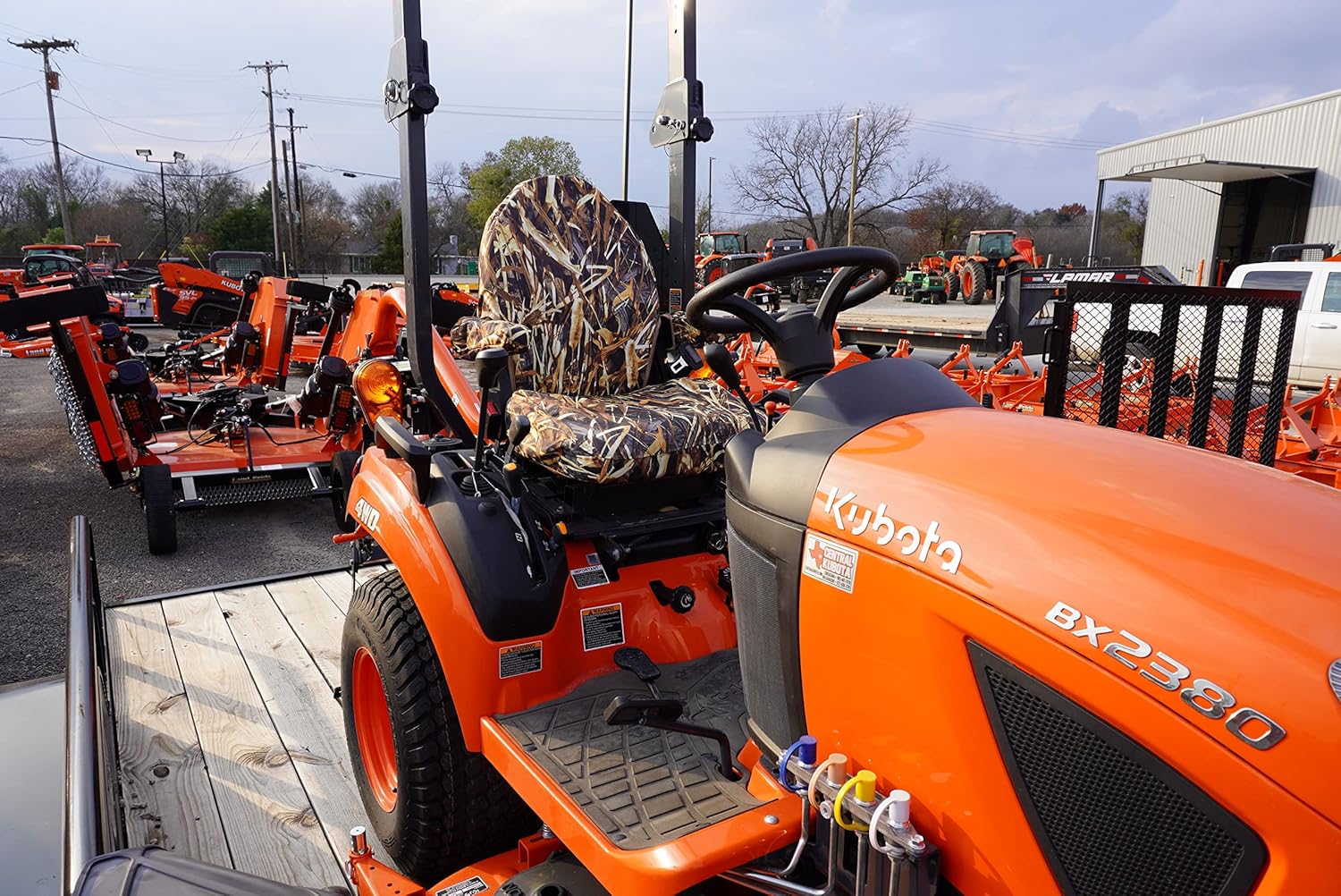 Durafit Seat Covers, Seat Covers for Kubota BX2380 and BX2680 in Savanna Waterproof Endura