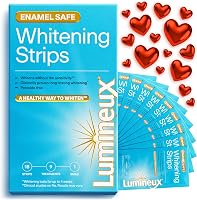 Lumineux Teeth Whitening Strips Kit - Peroxide-Free, Enamel Safe, No Sensitivity - 9 Treatments for 1 Month Whitening