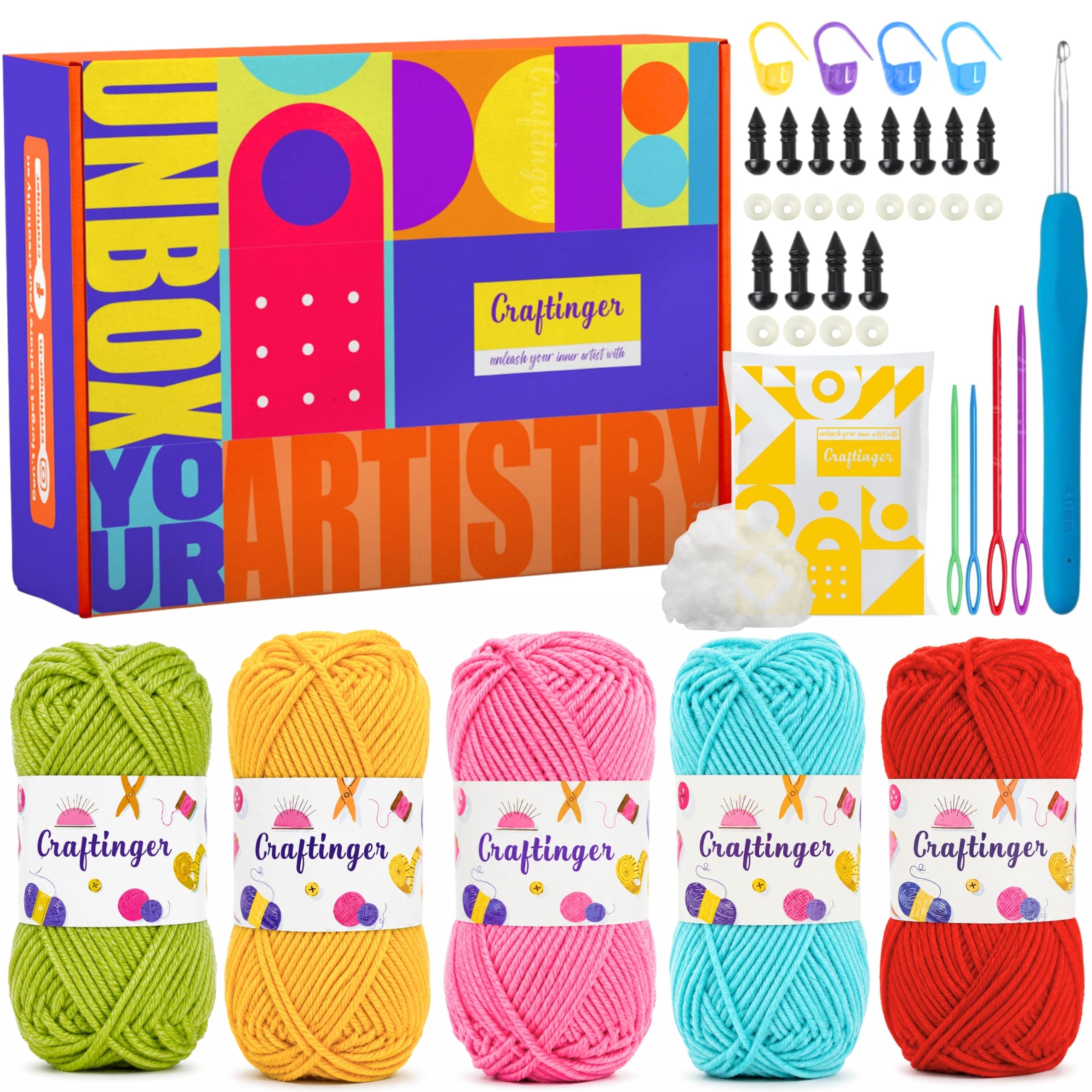 Crochet Starter Kit: All-in-One DIY Crafting -1
