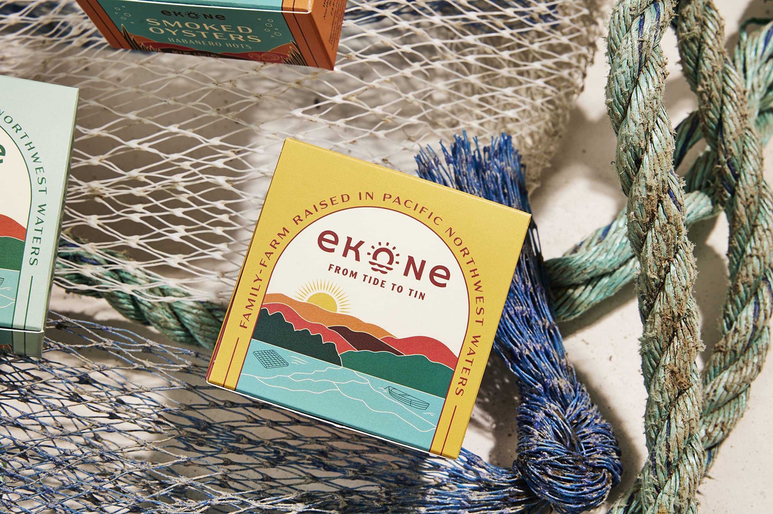 Ekone Lemon Pepper Smoked Oysters Farmed, Raised, Canned in Washington State 3oz (6 Pack)