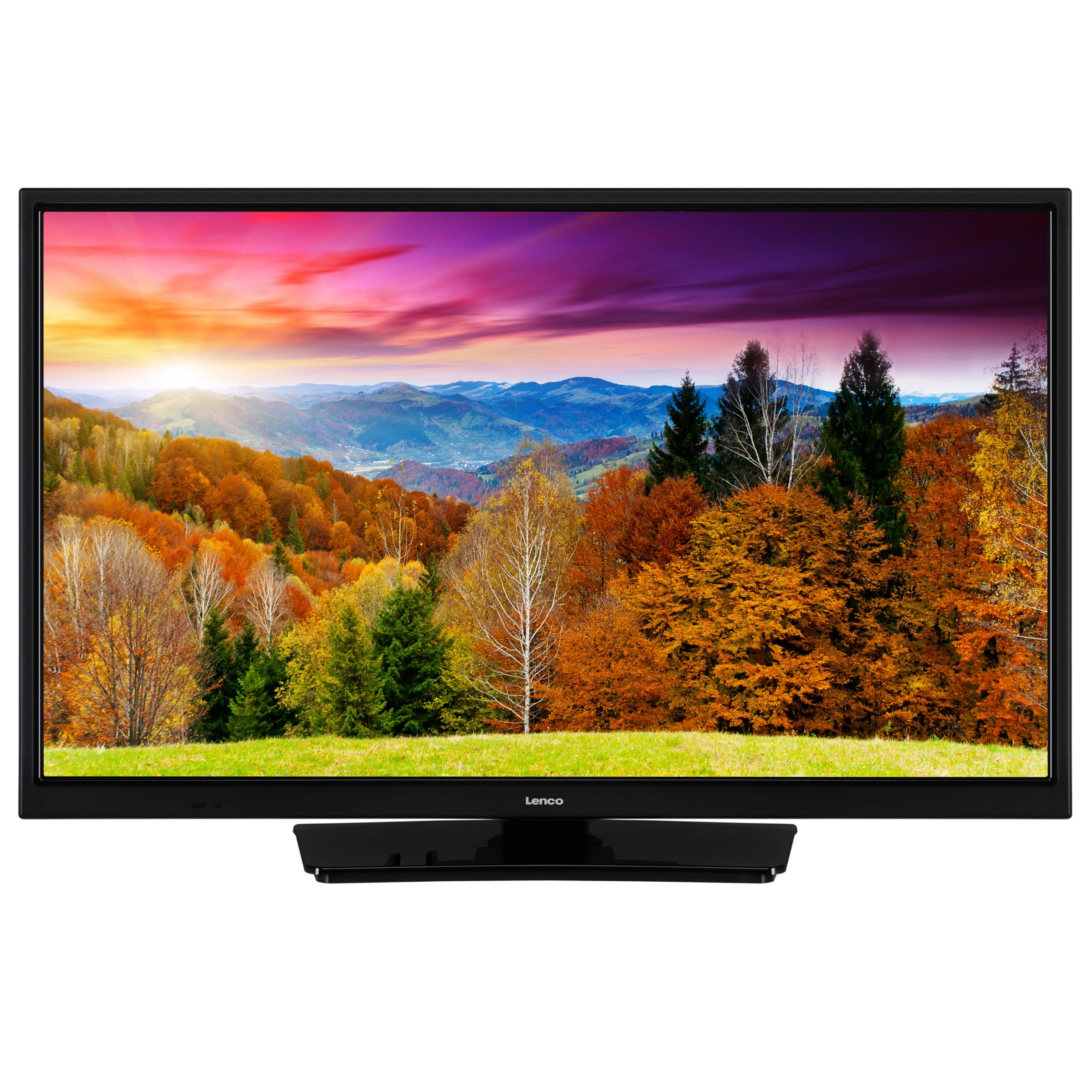 Lenco LED-2463 Smart TV 24 Pouces Full HD - TV avec Bluetooth - Adaptateur Voiture 12V - Netflix, Youtube & WLAN - Bluetooth - HDMI - Ethernet - Noir