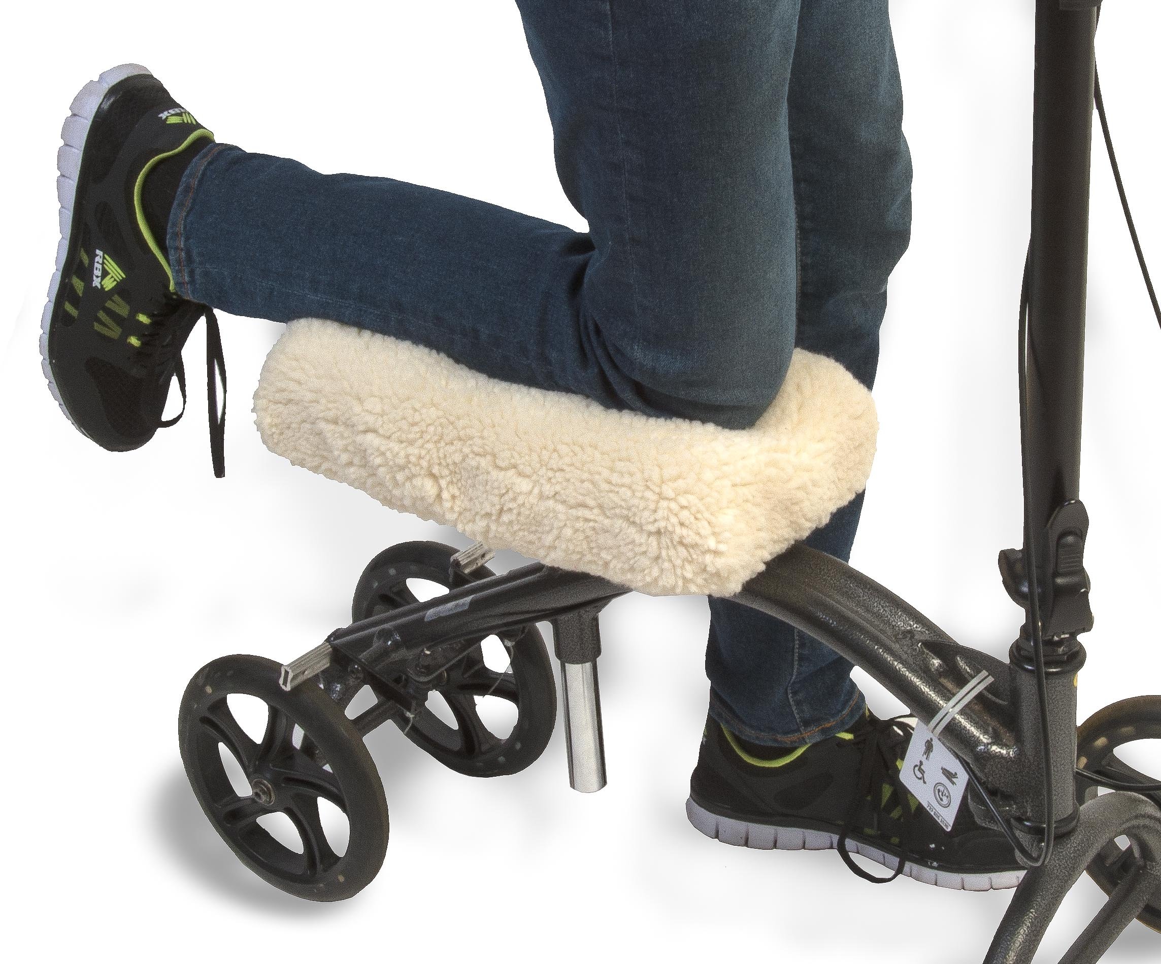 Knee Scooter Pad Cover - Extra Soft Comfortable Camo-Fleece Padding for Walker"Seat" Rest - Elasticated Universal Fit - Improves Air Circulation - by Venoly