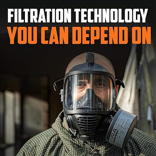Miniatura 7 de MIRA Safety - NBC-77 SOF - Filtro de máscara de gas individual de 1.575 in - Filtros respiradores CBRN combinados especiales - Tamaño estándar OTAN