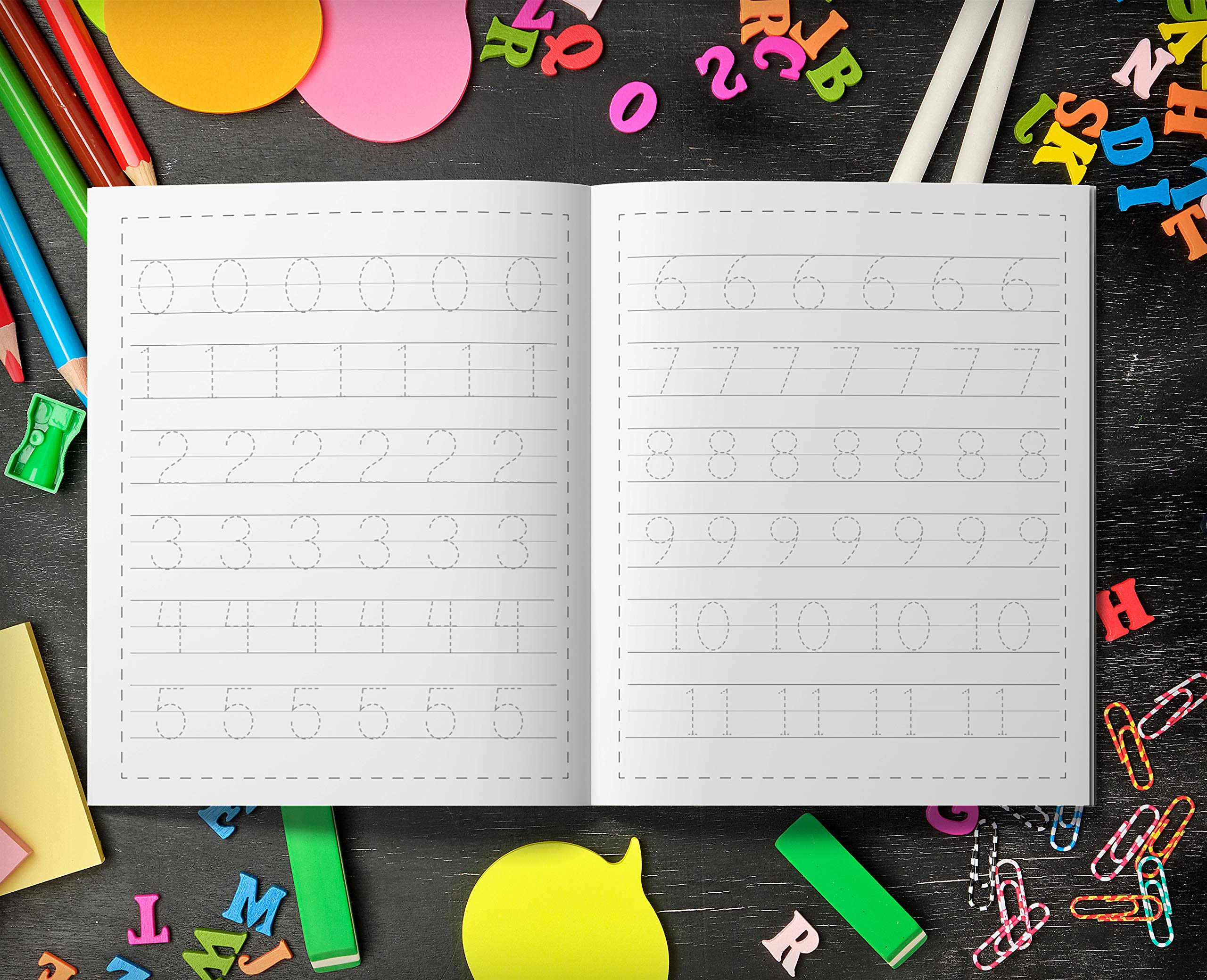 Aprender a escribir números: Aprender a escribir los numeros para niños - Libro infantiles para la escuela primaria - Juego educativo matemàticas - Cuentos infantiles