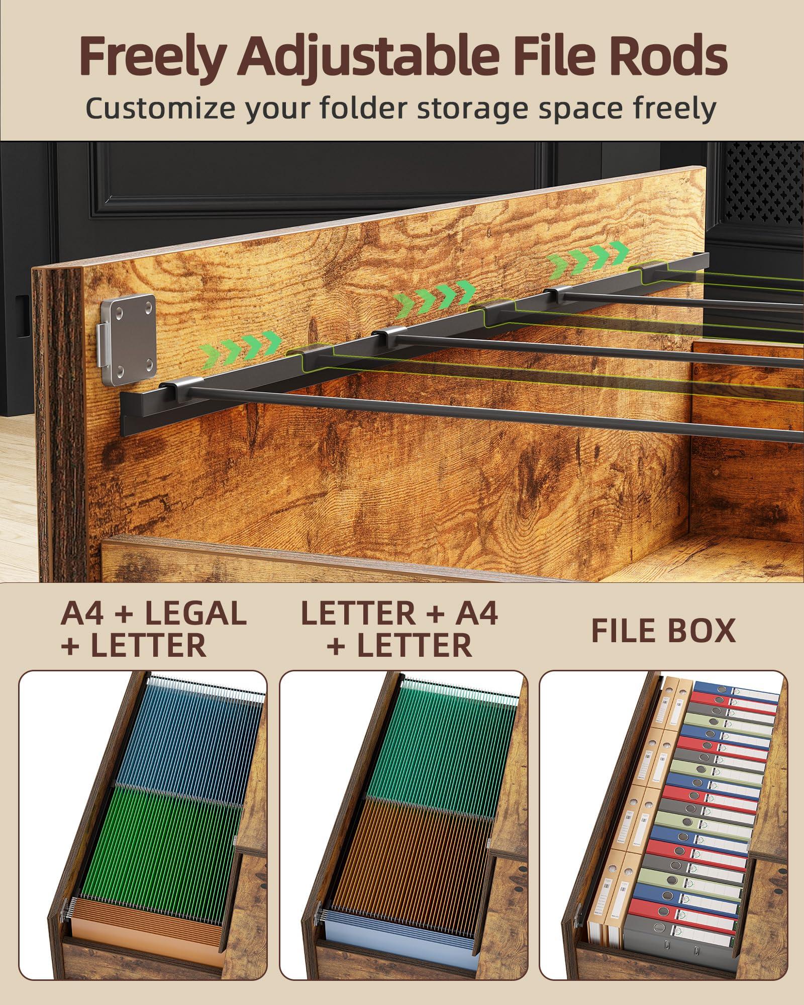 Snapklik.com : 2 Drawer Mobile File Cabinet, Lateral Filing Cabinet ...