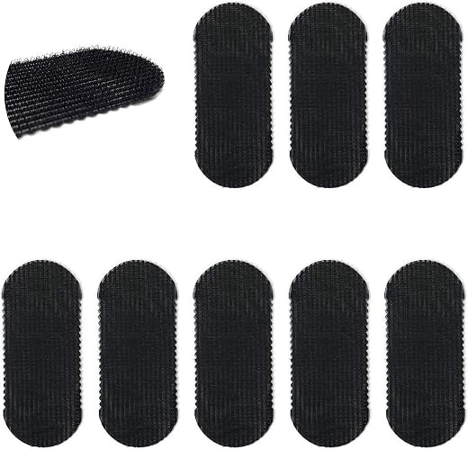 HAIR GRIPPERS BUNDLE PACK 10 PCS for Men and Women - Salon and Barber, Hair Clips for Styling, Hair holder Grips BLACK