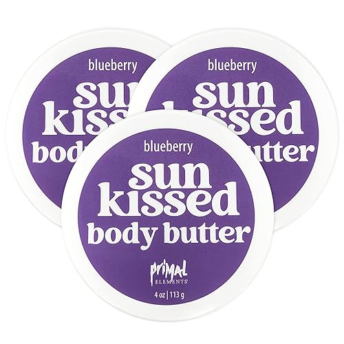 Primal Elements Sunkissed - Mantequilla corporal con aceite de coco, hidratante brillante para una hidratación y nutrición definitiva, adecuada para