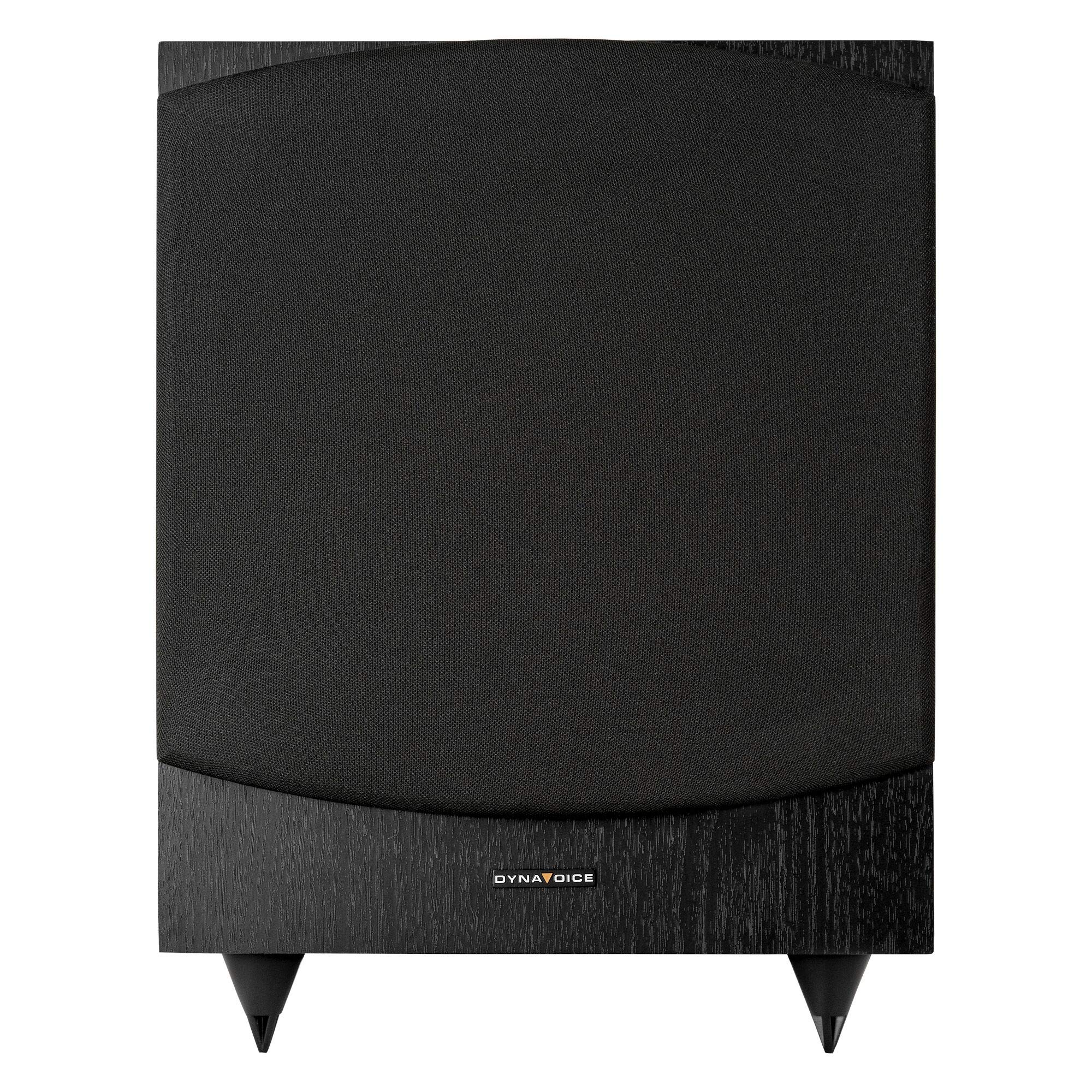 DYNAVOICE Magic MW-12 Nero Opaco Subwoofer Attivo 12 Pollici 180W RMS 250W Max Bass Reflex Inferiore Controllo Fase e Low Pass Ingressi RCA e Alto Livello per Home Cinema e HiFi