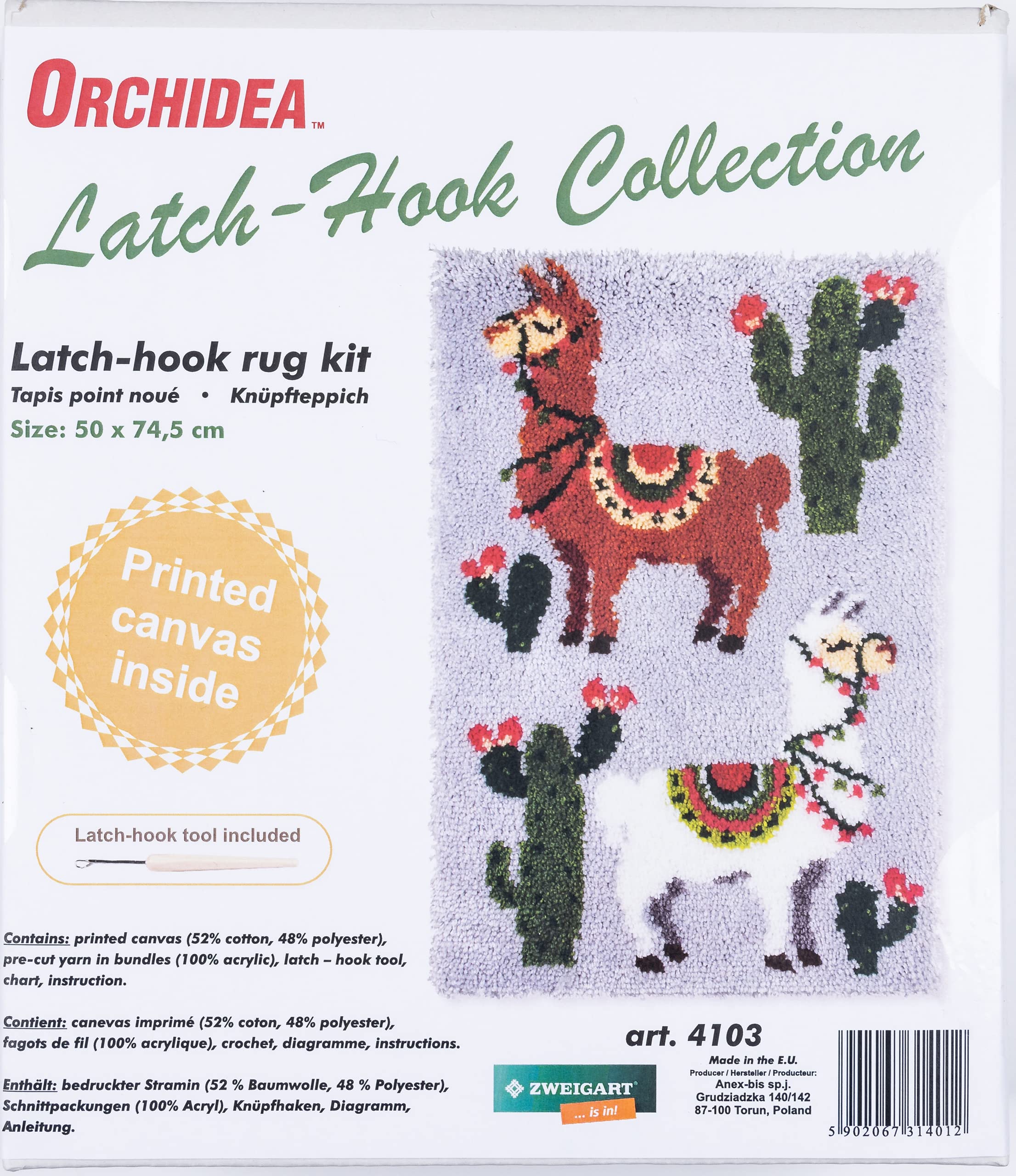 Verriegelungshakensatz: Teppich: Llama