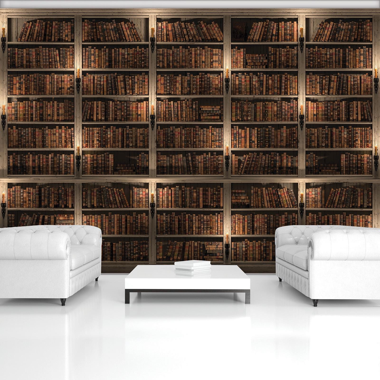 Bibliotektapet Til Vegger NEWROOM Tapete Grün Vliestapete Dschungel