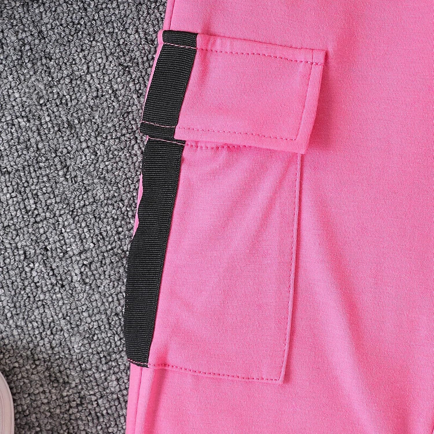 Girls Clothes 2 Piece Outfit Long Sleeve Crop Top + Cargo Pants, Tween Fall Clothing Set, Sizes 5-16 Years - Image 8