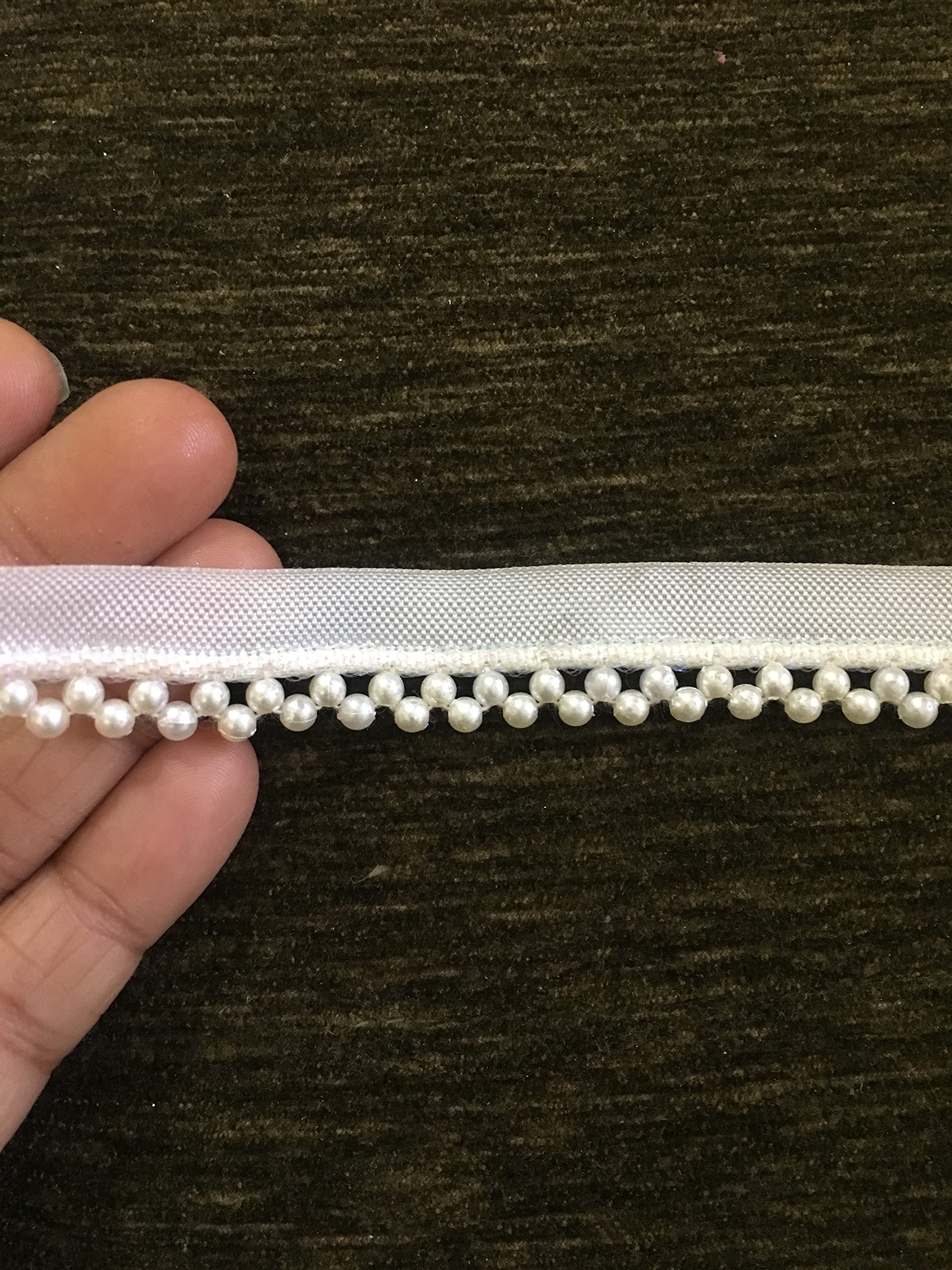 SYNC Pearl Lace and Border Material for Sarees offwhite Cream Colour lace Blouse Dupatta chunni lahenga Gowns, Dress, caps, Decoration and Crafts,Pack of 8 Meters (B0BTP7QR68) Amazon Price History, Amazon Price Tracker