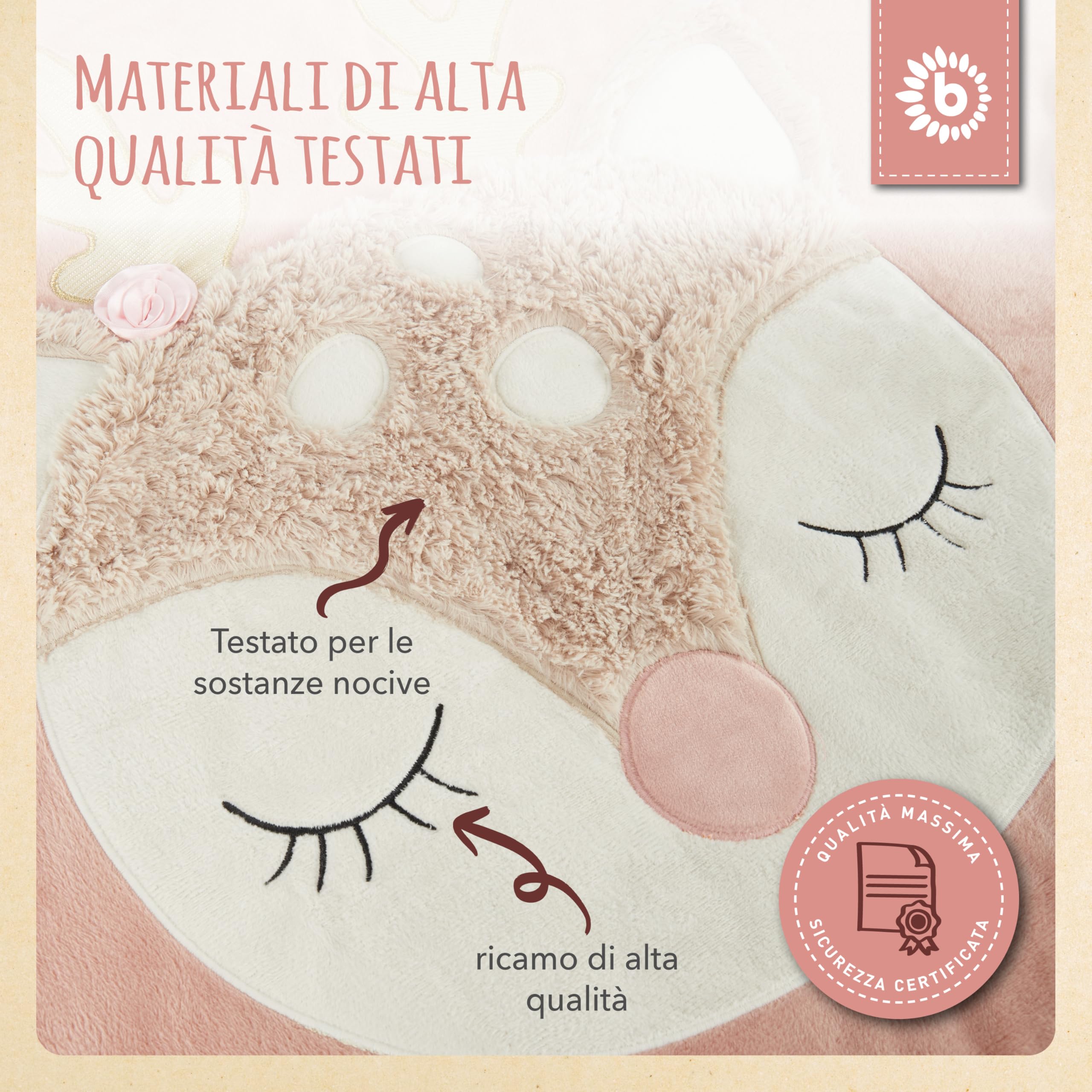 BIECO tappeto gattonamento | tappeto gioco bambini morbido | tappeti e scendiletto per bambini | tappeto bambini morbido | tappeto gioco neonato imbottito | tappeto imbottito | tappeto a bambini