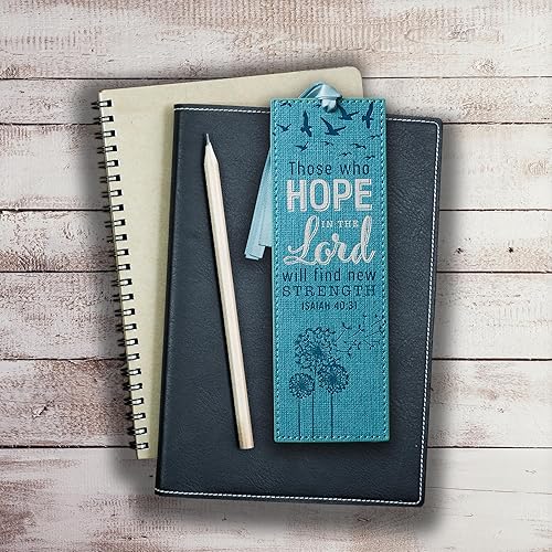 Miniatura 150 de Christian Art Gifts - Separador de piel sintética con cinta de satén y verso bíblico inspirador para mujeres y hombres, Marrón - Proverbios 31 Mujer