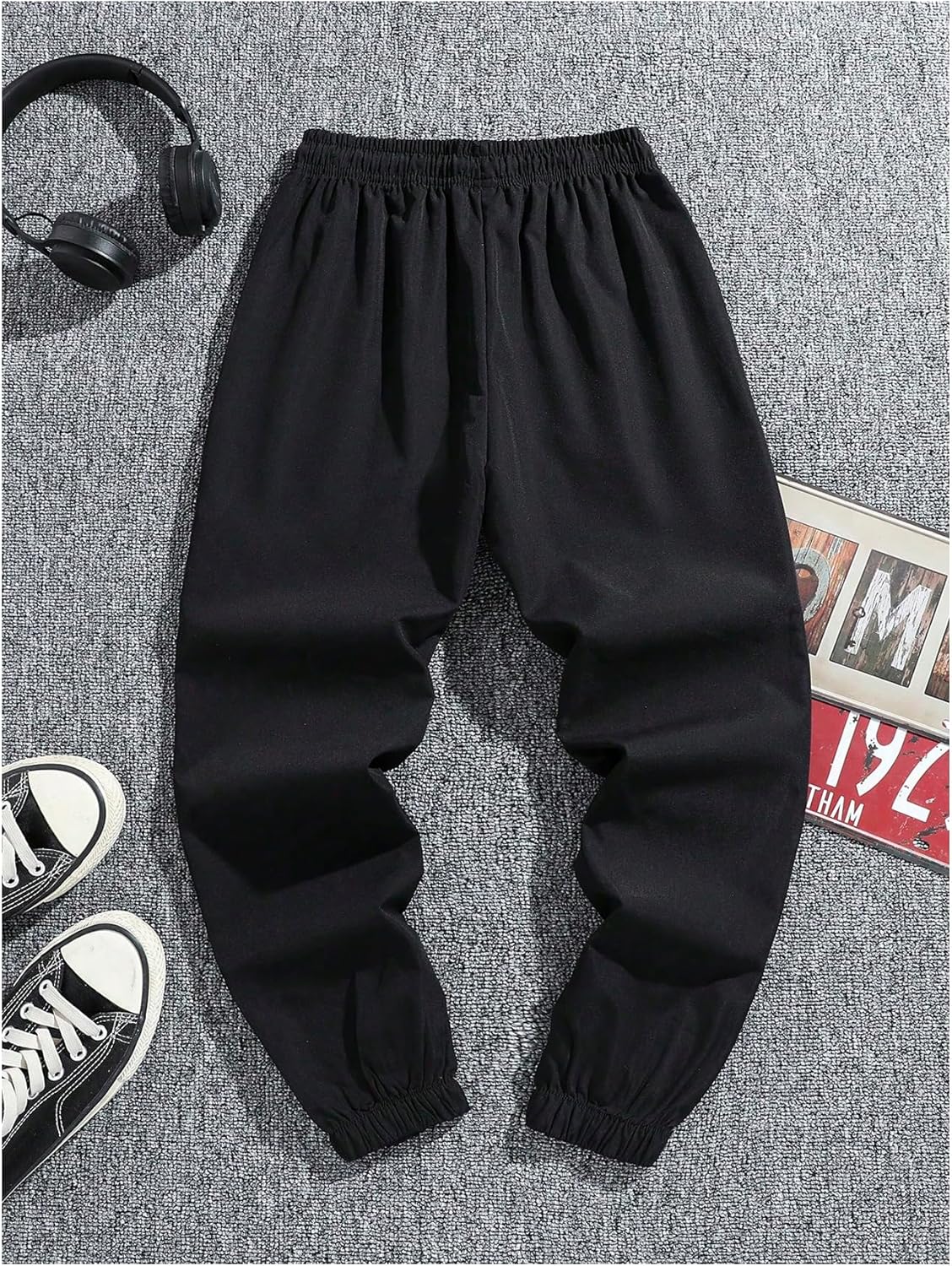 GORGLITTER Boy's Cargo Pants 2 Piece Elastic Waist Hiking Pants Joggers with Pockets - Image 2