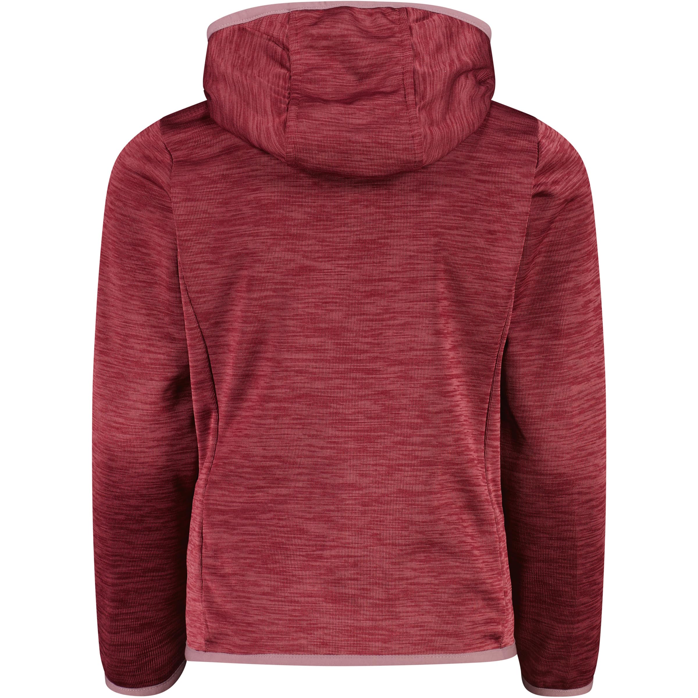 CMP Kinder Outdoor Jacke aus Knit Tech mit Kapuze Gr. 140 | Vielseitig als Außenschicht oder Midlayer tragbar, Frontreißverschluss mit Kinnschutz gegen Scheuern