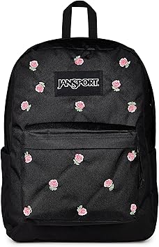 JanSport Unisex, Superbreak Plus FX, Just A Rose Embroidery, One Size