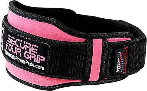 Miniatura 4 de Grip Power Pads Cinturón de levantamiento de pesas para mujer, gimnasio, fitness, sentadillas de culturismo, estocadas, peso muerto, levantamiento