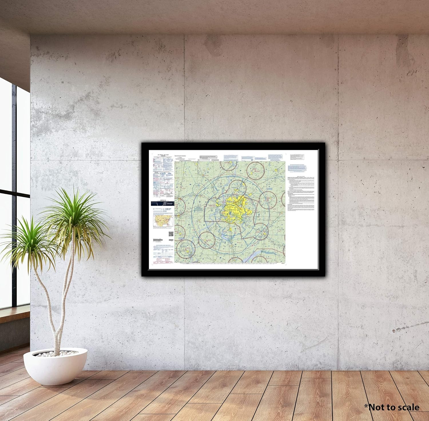 FAA Chart: VFR TAC Memphis TMEM (Current Edition). Art Print Quality, Suitable for Framing. Current Edition Printed on Demand. Ships Rolled - Not Folded.