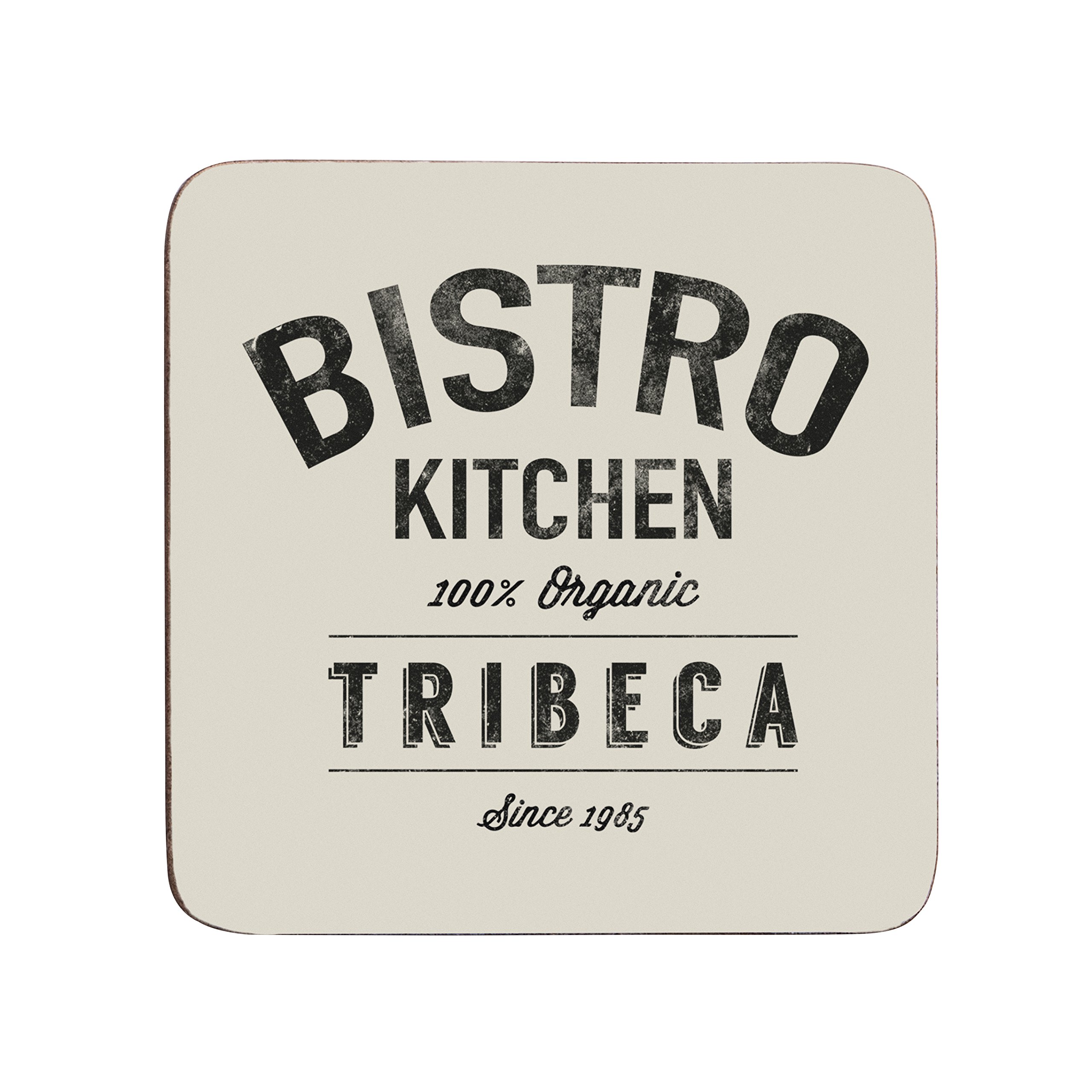 Premier Beige Housewares Bistro Coasters - Set Of 4