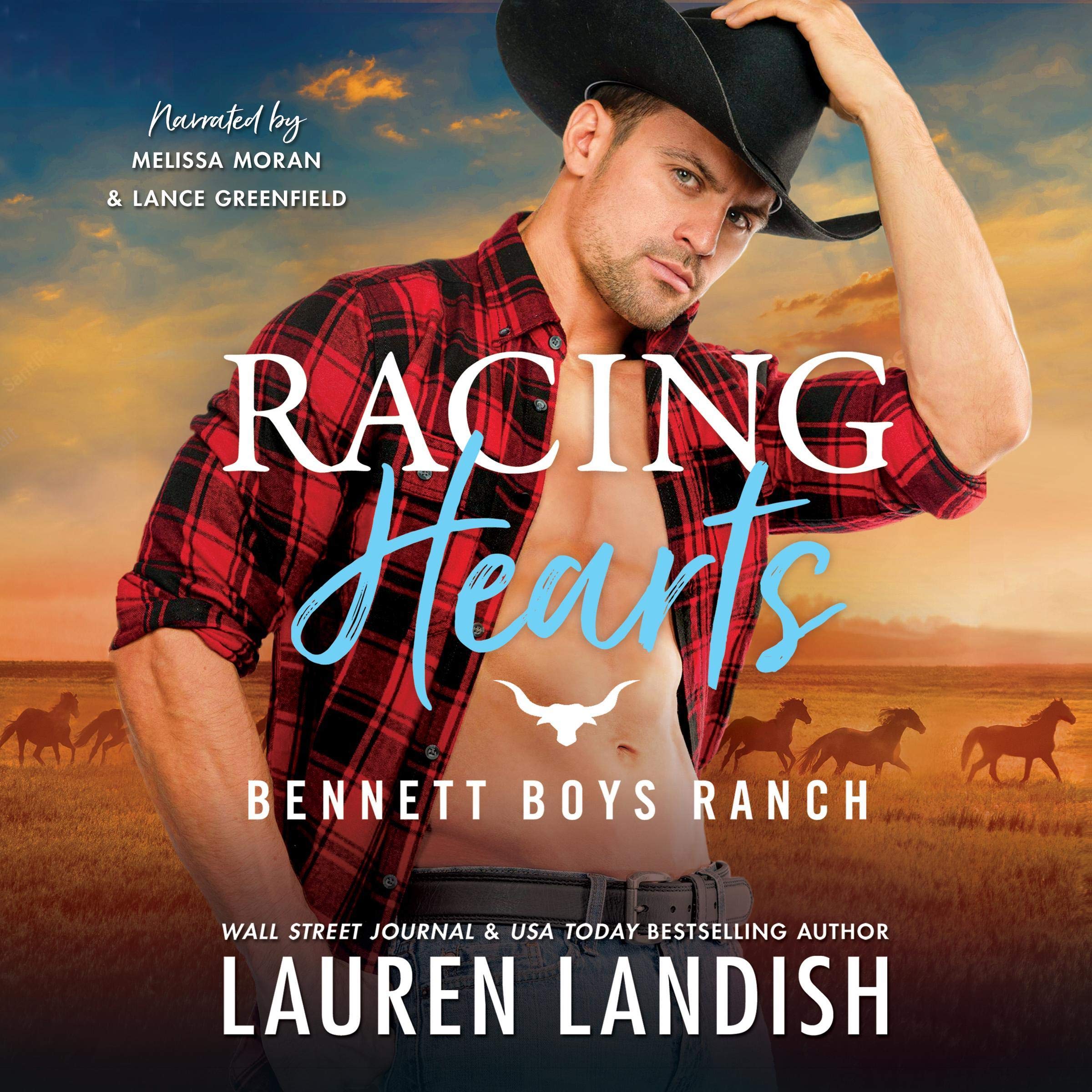 Cover art for Racing Hearts: Bennett Boys Ranch