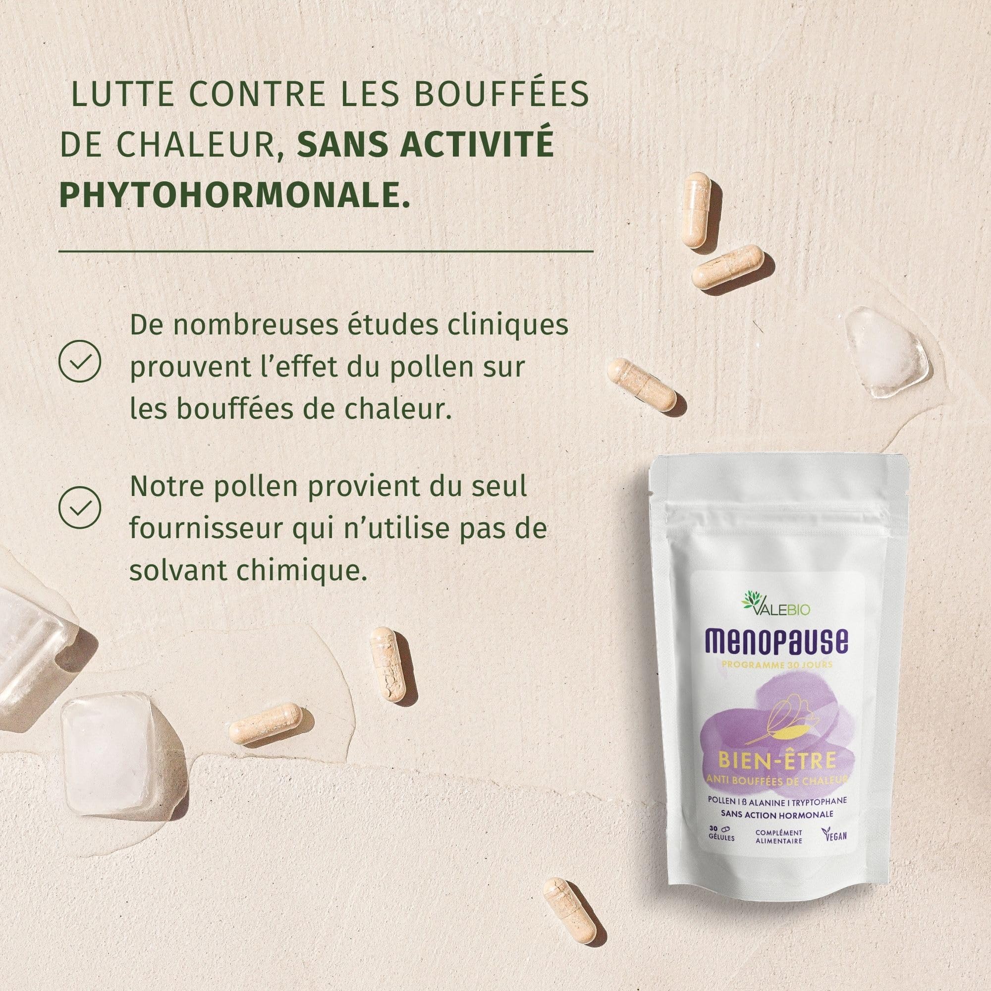 Duo anti-âge | Collagène marin + complexe ménopause | Cure 1 mois âge d'or anti rides & désagréments hormonaux | Valebio