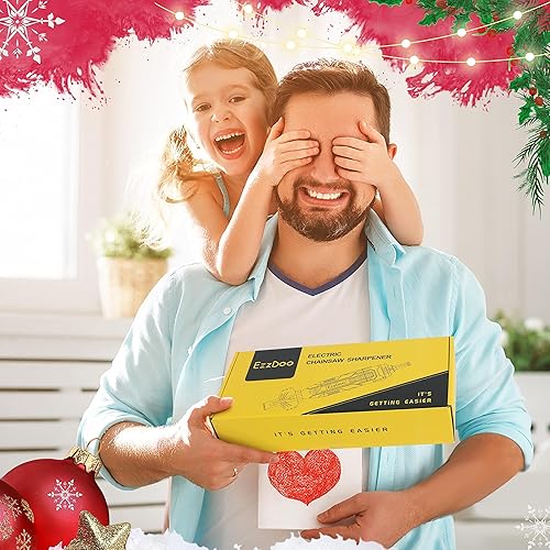 Miniatura 7 de Kit de afilador eléctrico de motosierra con puntas de diamante recubiertas de titanio, herramienta de afilador de sierra de cadena de alta velocidad