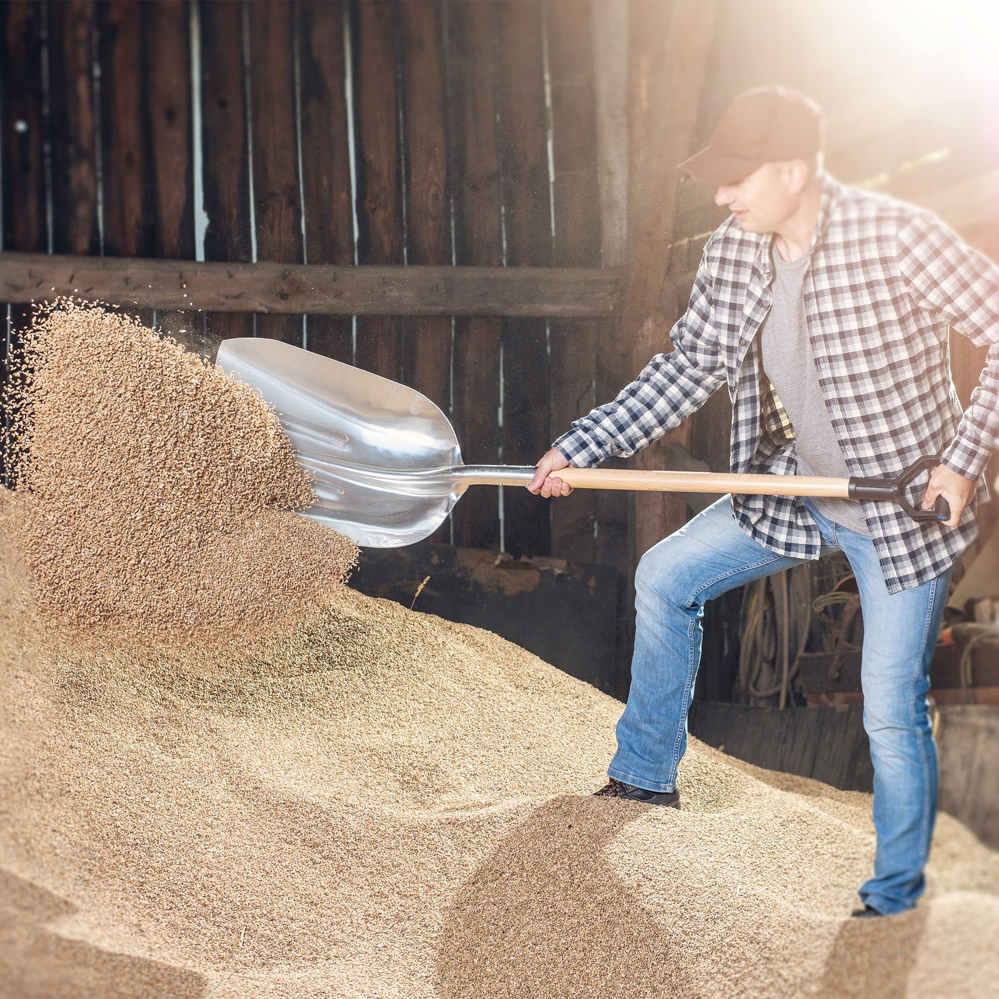KADAX Zandschep voor bouw- en tuinwerkzaamheden, robuust