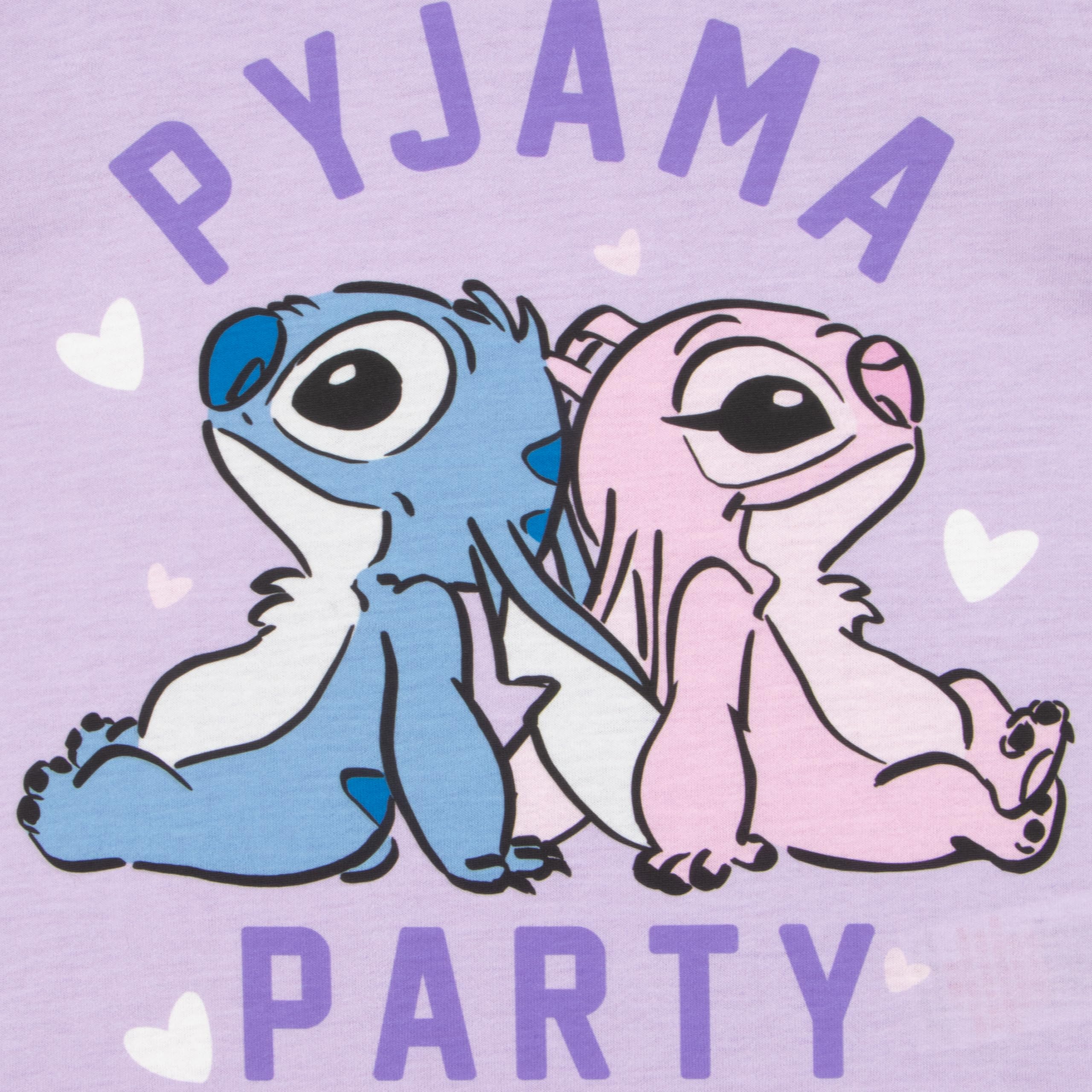 Disney Pijamas Stitch Niña | Pijama Familiar A Juego | Stitch Y Angel Pijama Niña | Pijamas Familiares Iguales