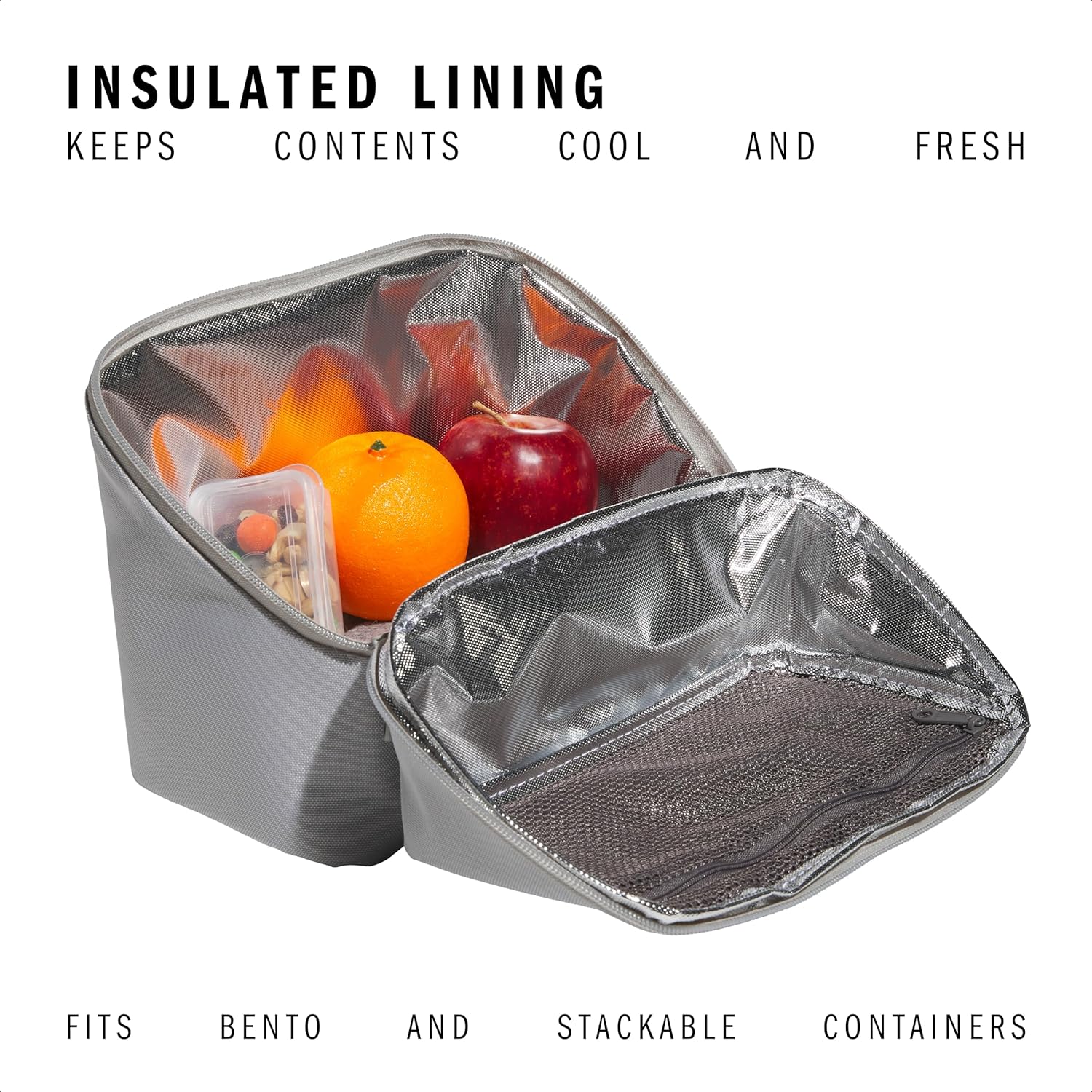 Affiliate Lunch Bag with handle, insulated bento box for women and men - Image 2