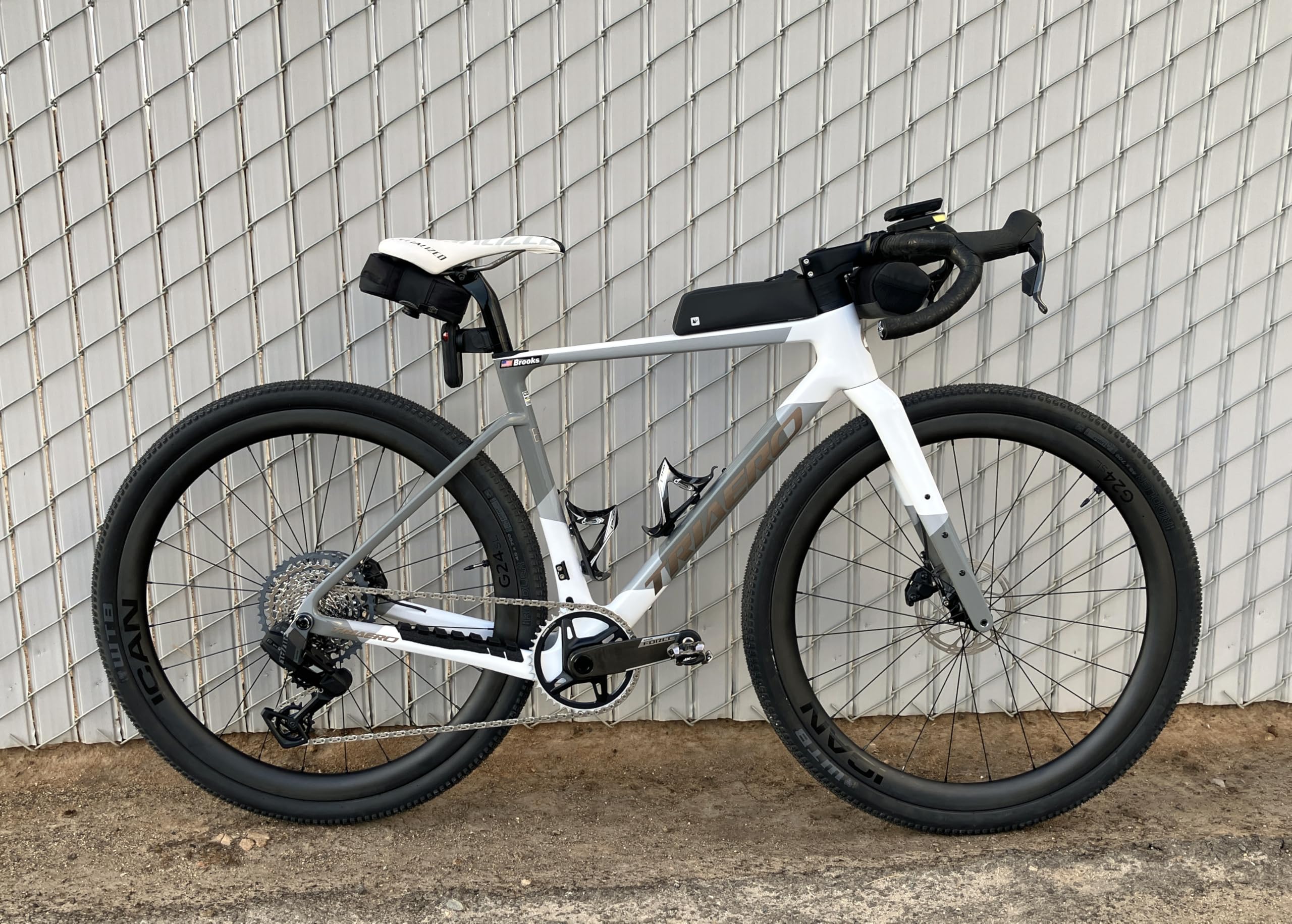 ICAN 700C G24/G25 - Juego de ruedas para bicicleta de grava de carbono, 40 mm de profundidad, 24 mm de ancho interior/50 mm de profundidad, 25 mm de ancho interior