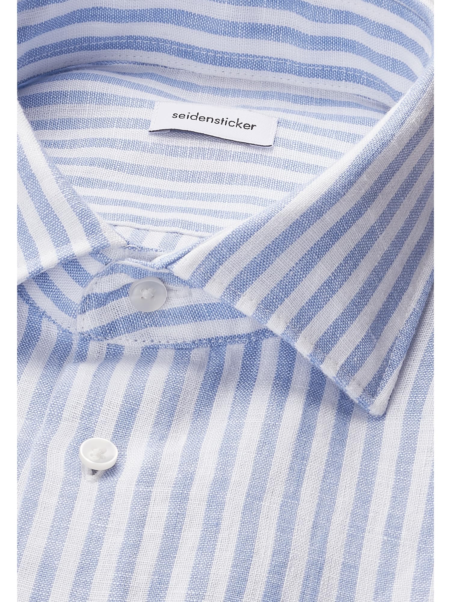 Seidensticker Herren Slim Fit Langarm Leinenhemd Business-Hemd