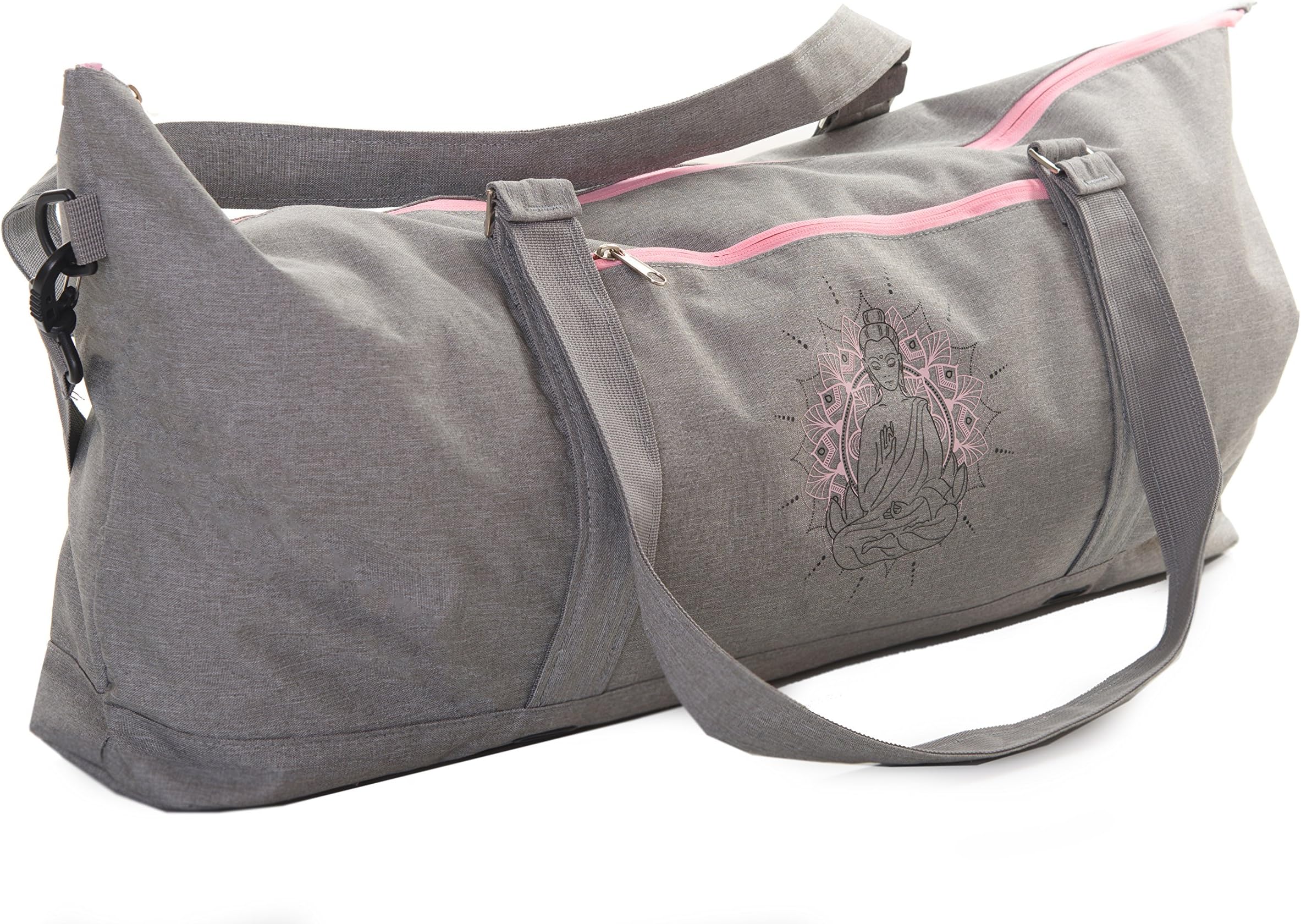 JamPa Yoga Mat Carrier | Yoga Bag With Full Zipper Closing | Adjustable Strap | Many Compartments | Easy To Carry | Extra Wide Mats Will Not Fit