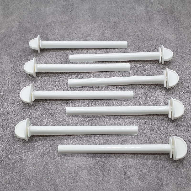Poleiros para Gaiola de Aves em Plástico Branco FOIBURELY, 13,97 cm, Pacote com 8