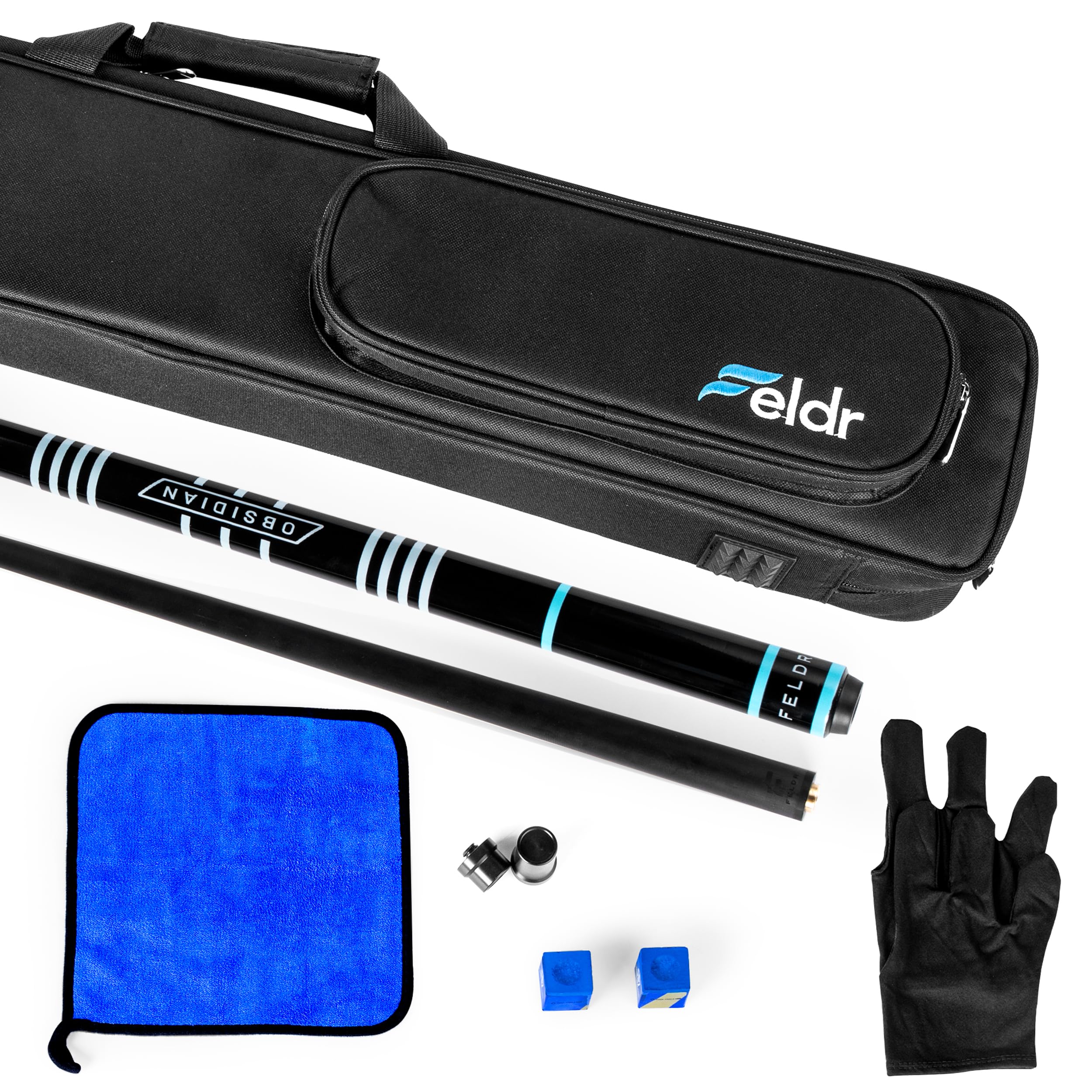 Feldr Obsidian Carbon Fiber Pool Cue Stick 57