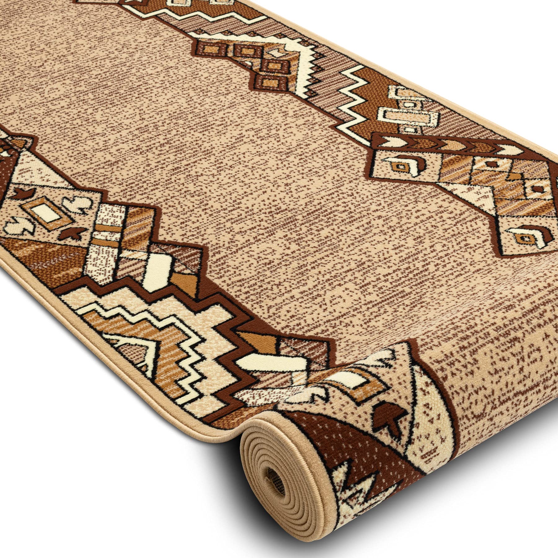 rugsx Läufer BCF Baryton für Flur, Küche beige 60x300 cm