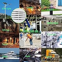 Vista 2 de Conector eléctrico de 3 pines, conector LED de 3 núcleos para exteriores, macho y hembra, conectores LED de tuerca de metal con cable de 7.9 in, 18