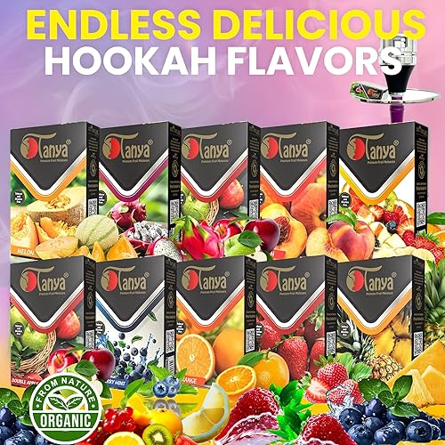 Miniatura 4 de Tanya (Paquetes) Shisha 1.76oz sabor a hierbas 100% libre de nicotina y tabaco (paquete de 12)