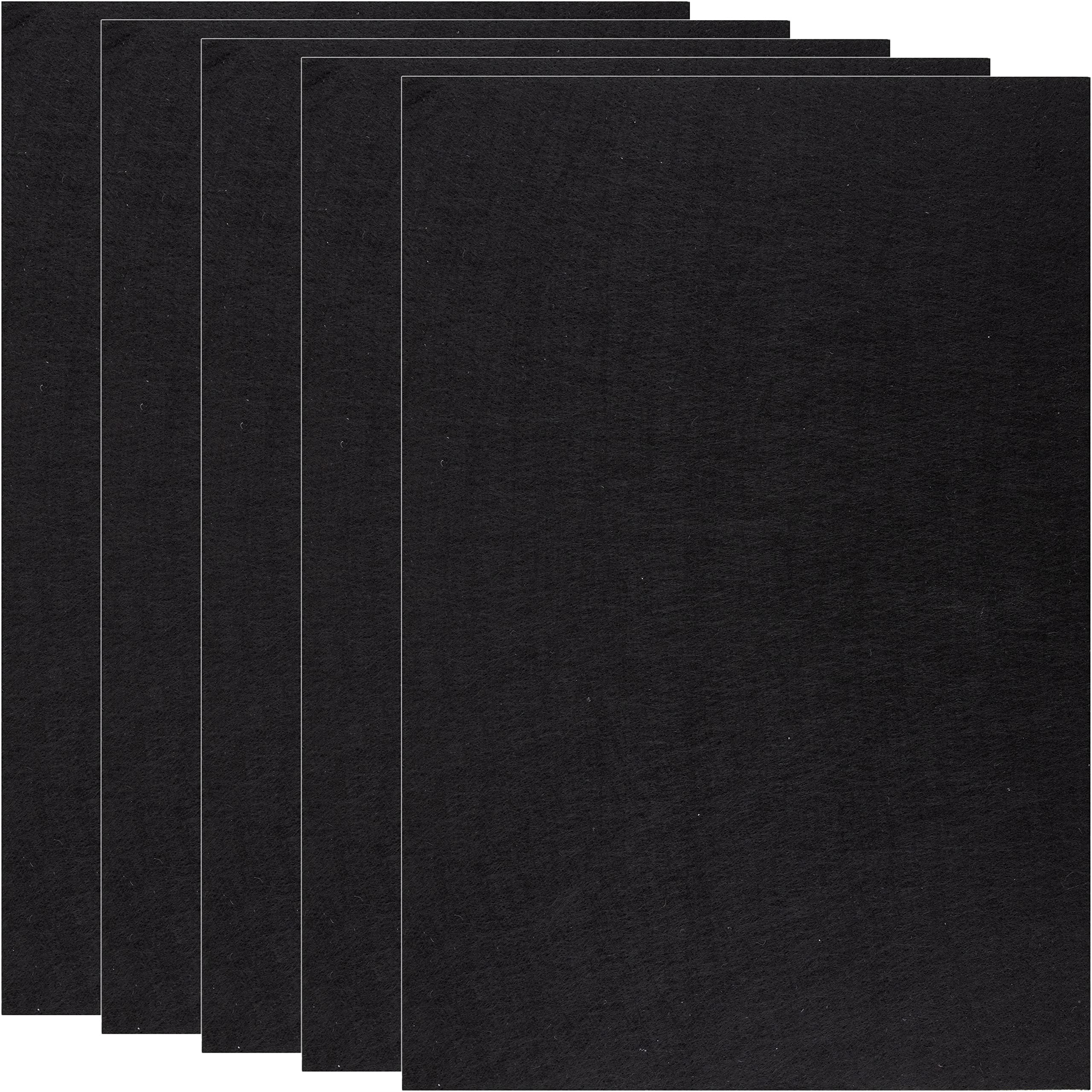 5 Pack Felt Furniture Pads 12"x8" Heavy Duty 1/5" Self Adhesive Felt Sheets Protector Felt Pads for Hardwood Floors Cuttable Furniture Pads for Furniture Feet Bed Chair Couch Table Legs