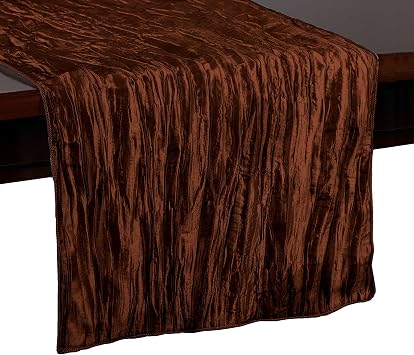 Ultimate Textile 14 x 54-Inch Crinkle Taffeta Table Runner, Copper