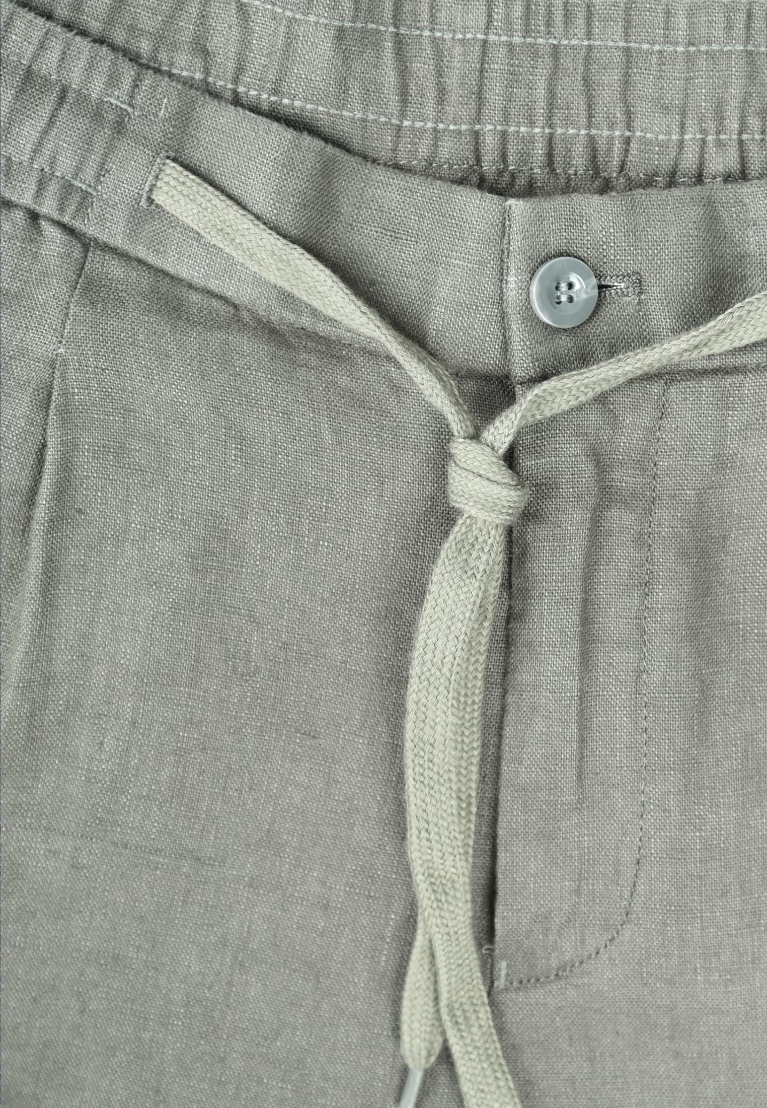 Ciabalù Pantalone Uomo Lino Elegante Pantaloni Capri Estivo Fresco e Comodi Tasca America Taglie Forti