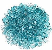 Vista 15 de American Fireglass vidrio para fuego de 10 libras con vidrio para hogar y vidrio para brasero, Transparente