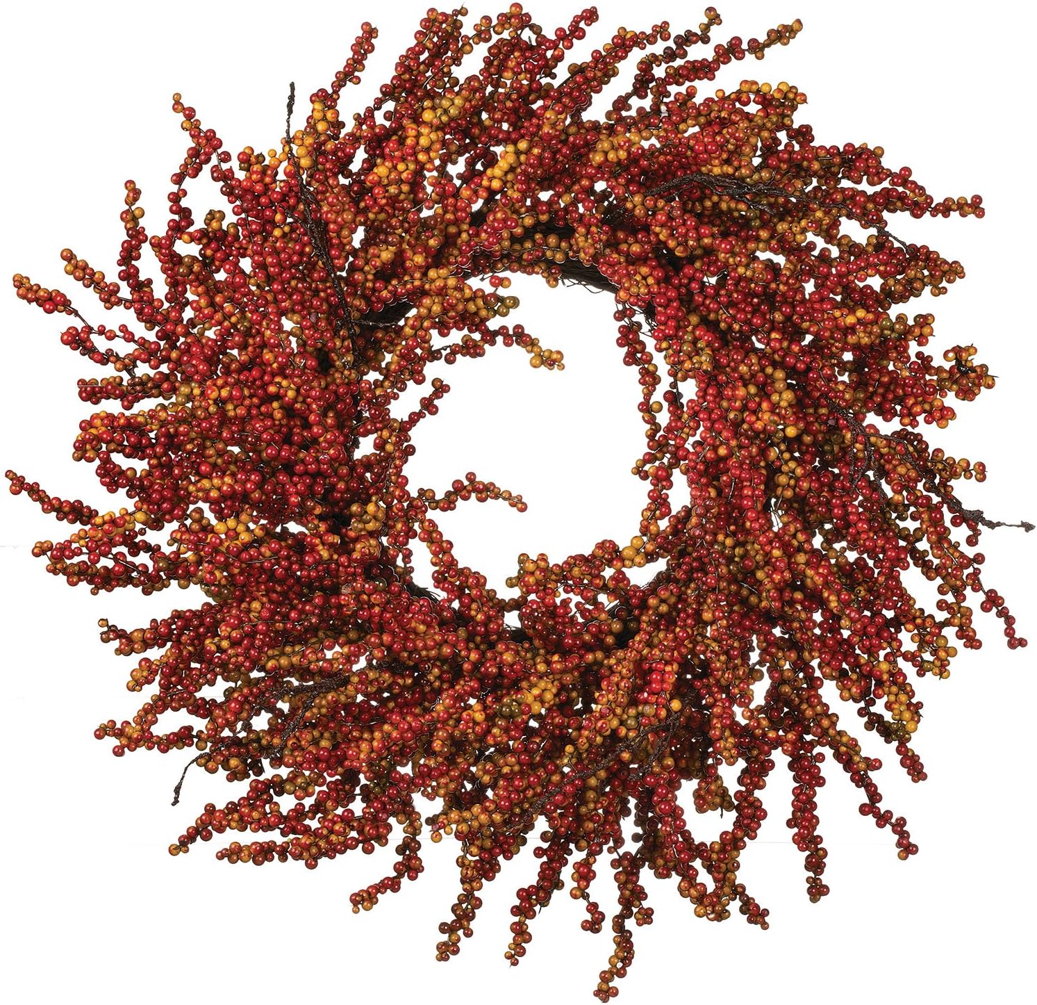 Sullivans 27 Inch Fall Berry Wreath on Twig Base