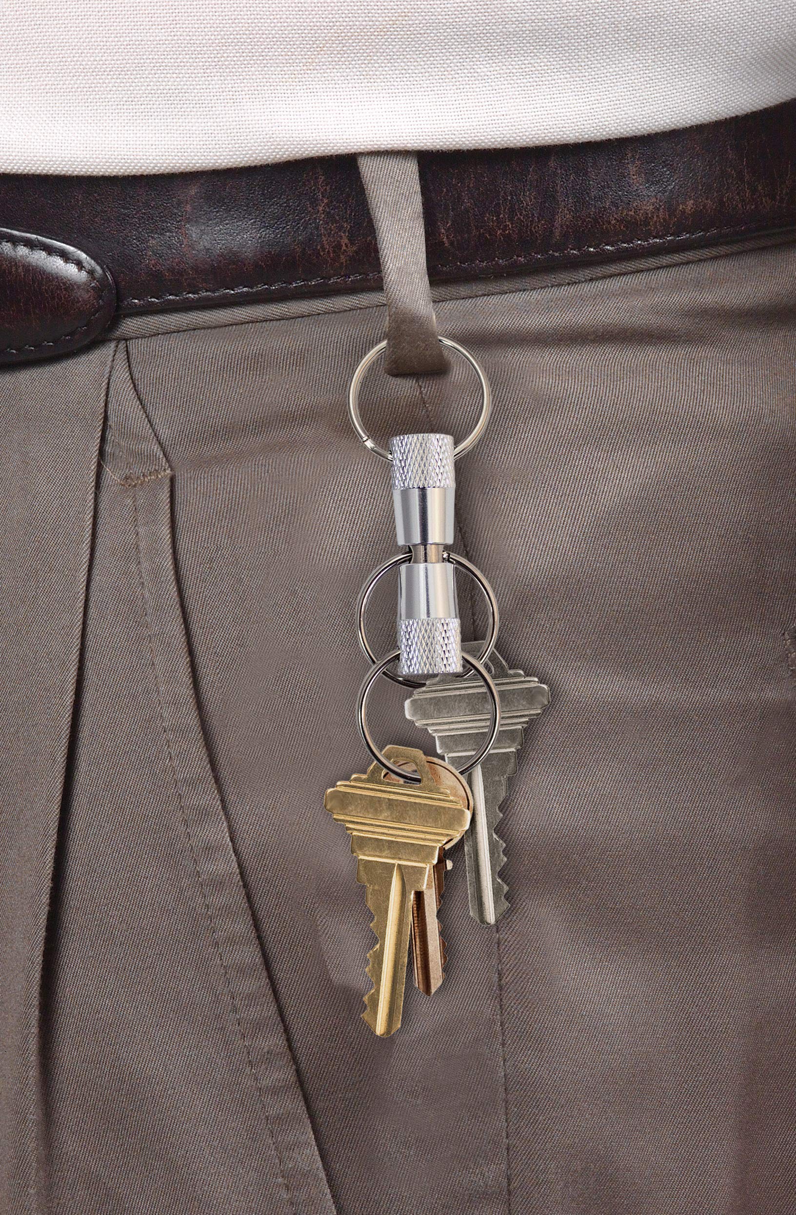 Amazon.com: Lucky Line 3-Way Pull Apart Keychain, 1 Pack, Silver