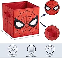 Vista 119 de Idea Nuova Marvel Avengers - Juego de dos espaciosos cubos de almacenamiento plegables, 10 x 10 pulgadas, Avengers / gris